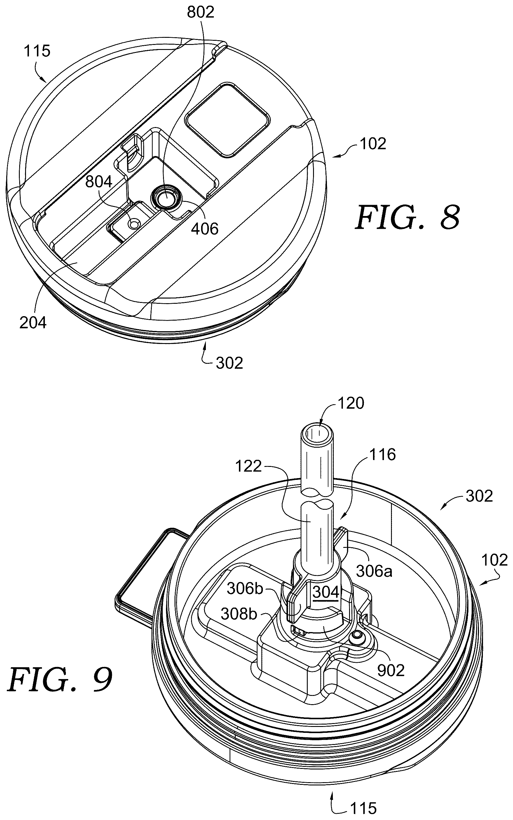 Patent US12612223 Figure 10 – Lid system for beverage container
