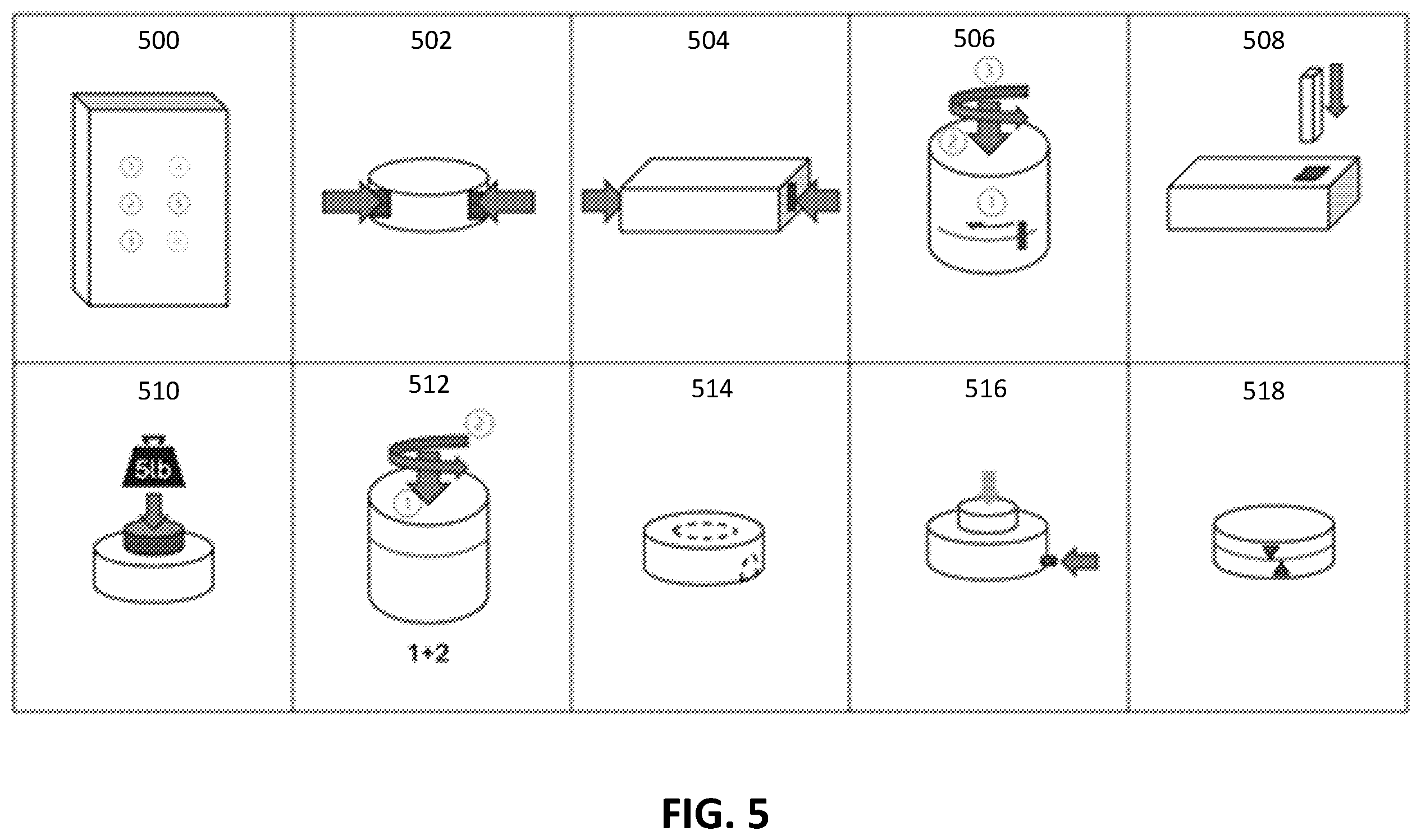 Patent US12612225 Figure 5 – Apparatus and method for a child-resistant oral nicotine can