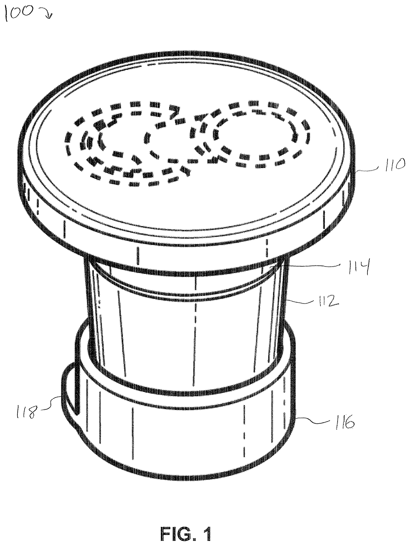 Patent US12612226 Figure 1 – Beverage sealing cap