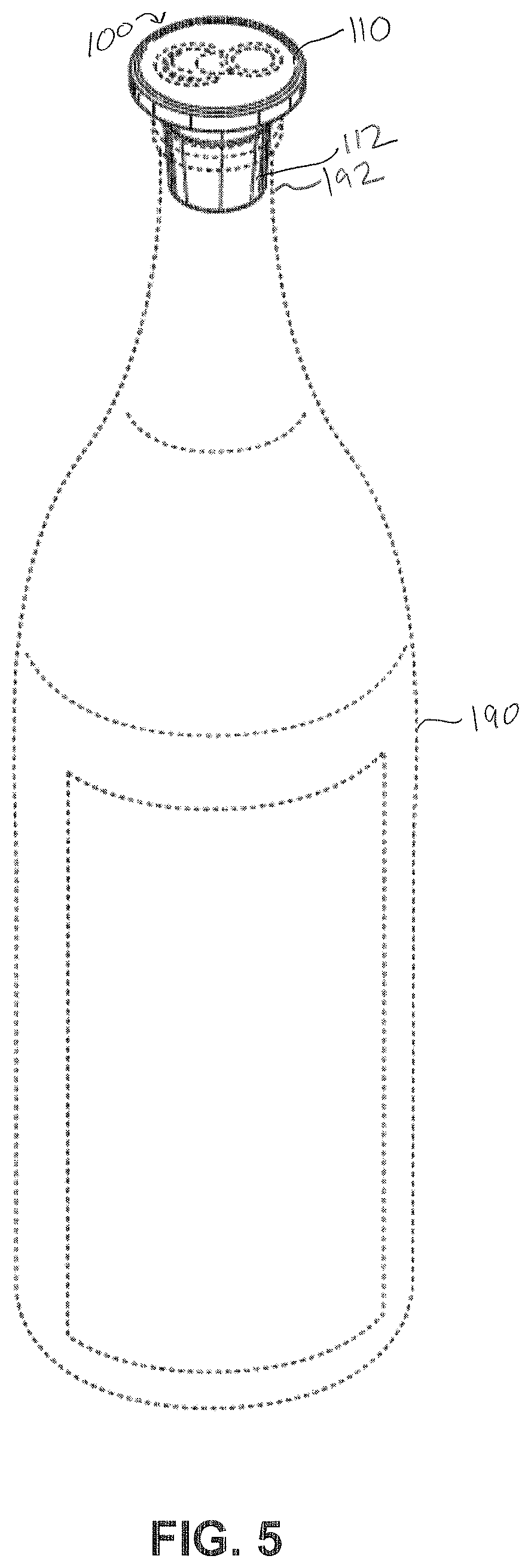 Patent US12612226 Figure 5 – Beverage sealing cap