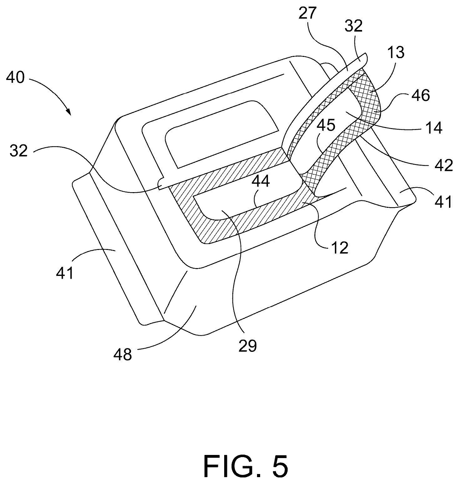 Patent US12612232 Figure 6 – Resealable flexible packaging