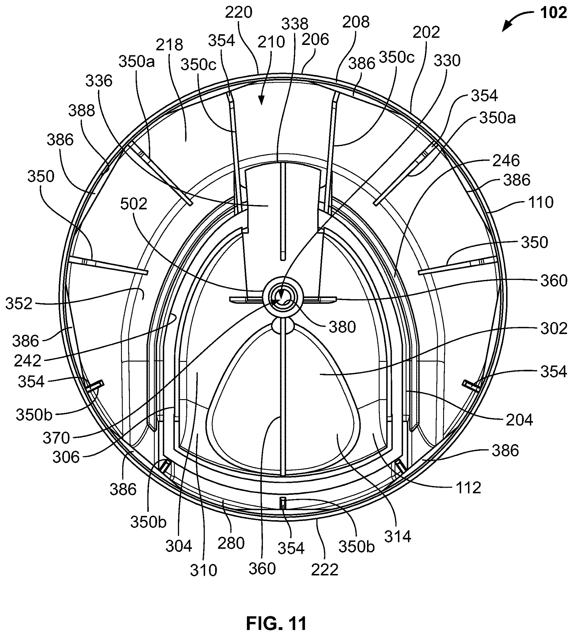 Patent US12612238 Figure 11 – Double nozzle overcap assembly
