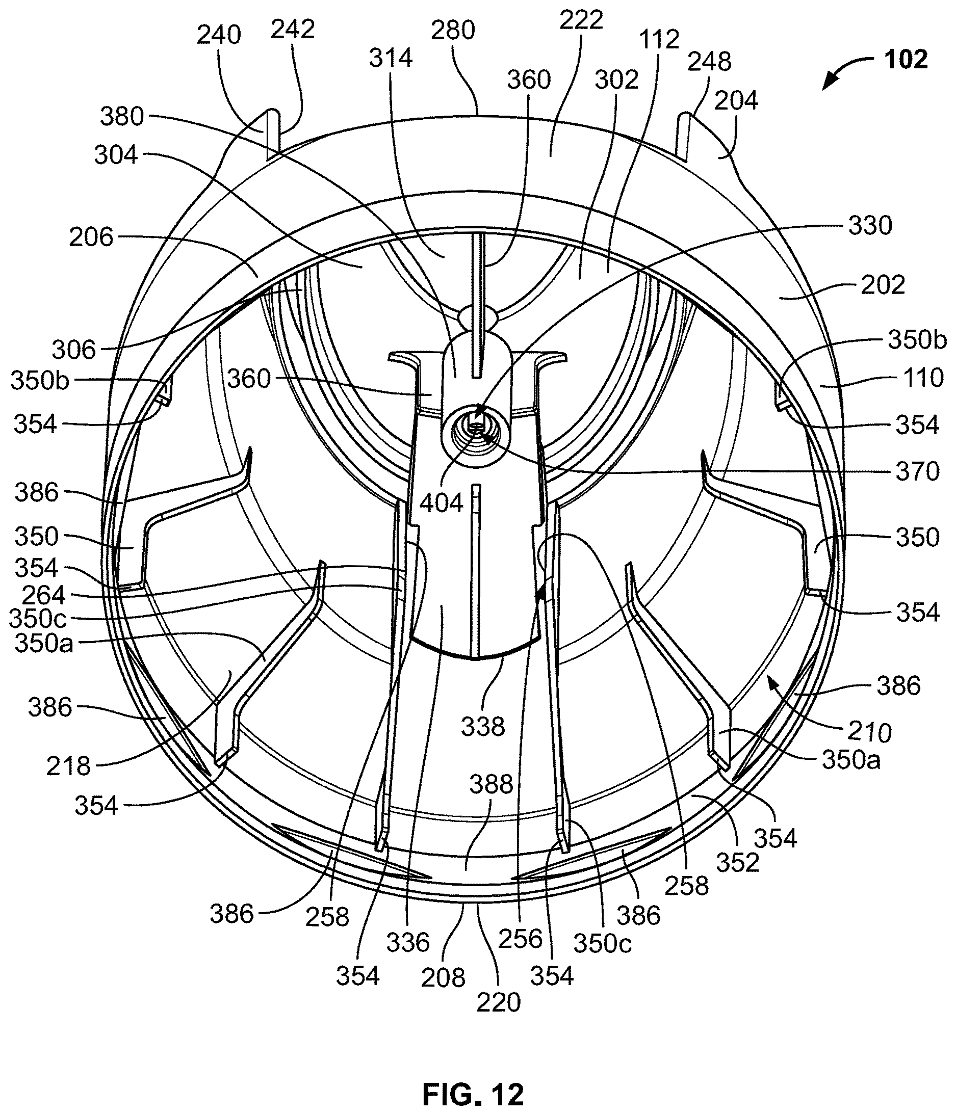 Patent US12612238 Figure 12 – Double nozzle overcap assembly