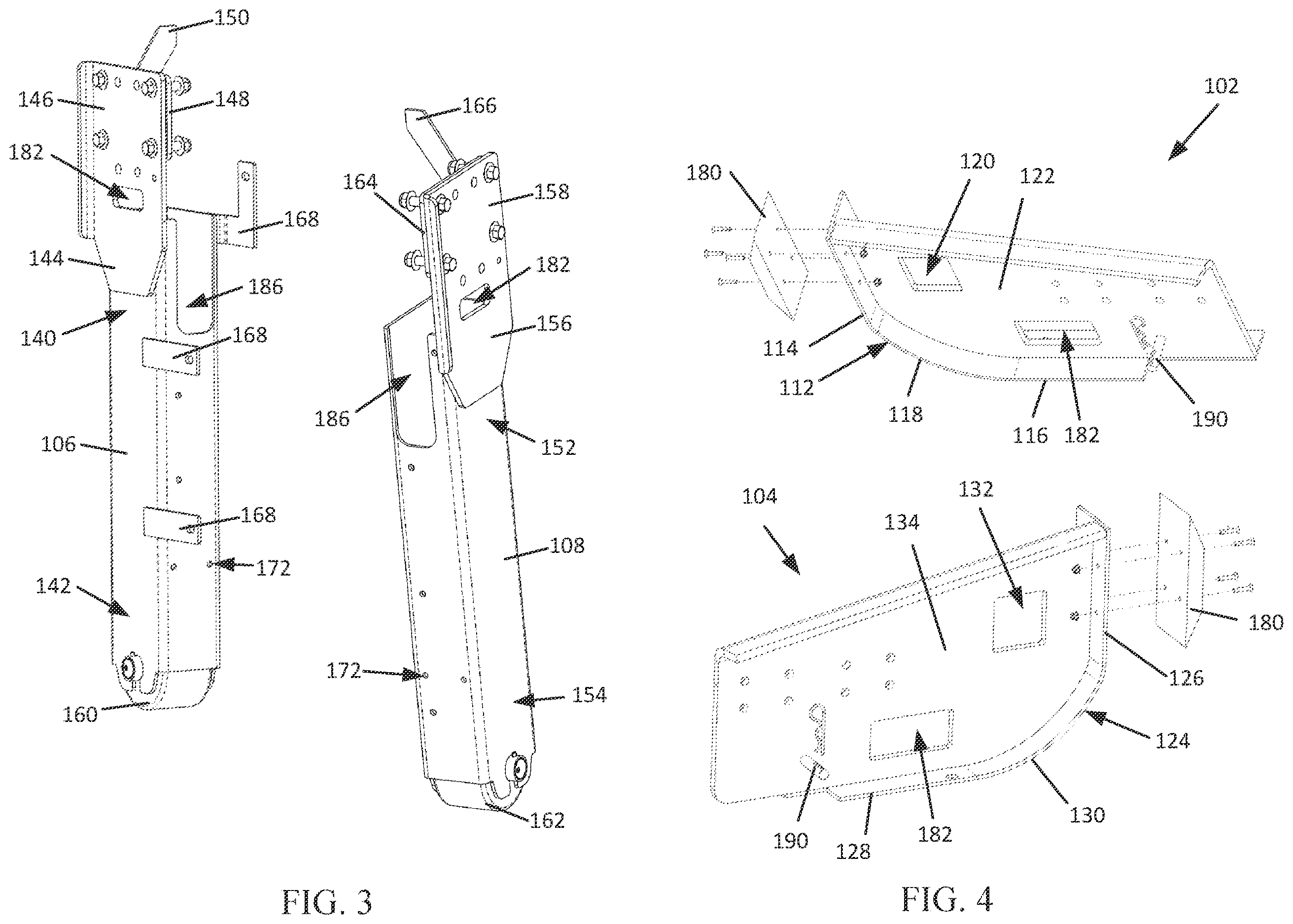 Patent US12612240 Figure 2 – Reusable cradle system and method for a material handling vehicle