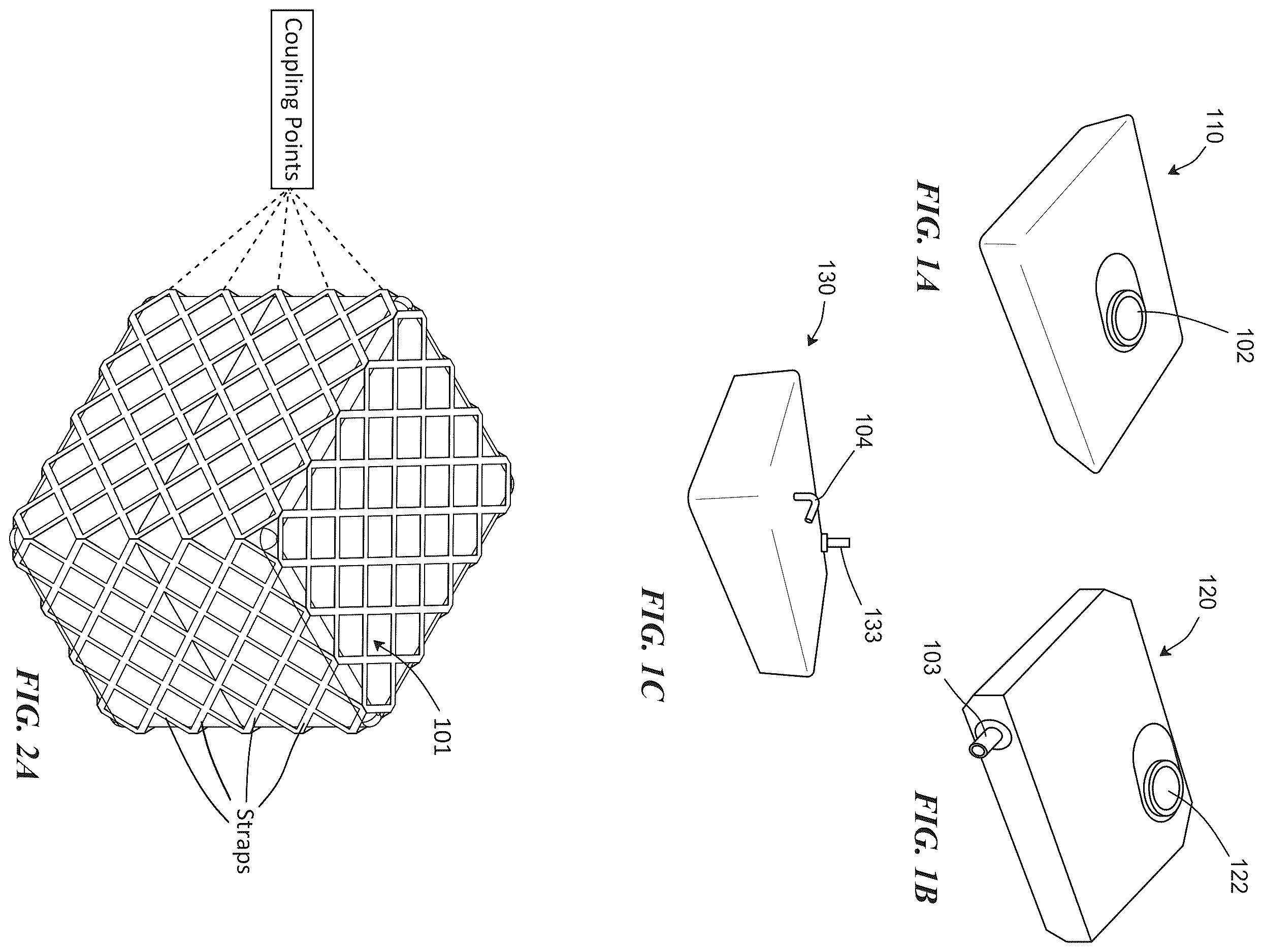 Patent US12612244 Figure 1 – Collapsible containment vessel with internal baffles (CCViB)