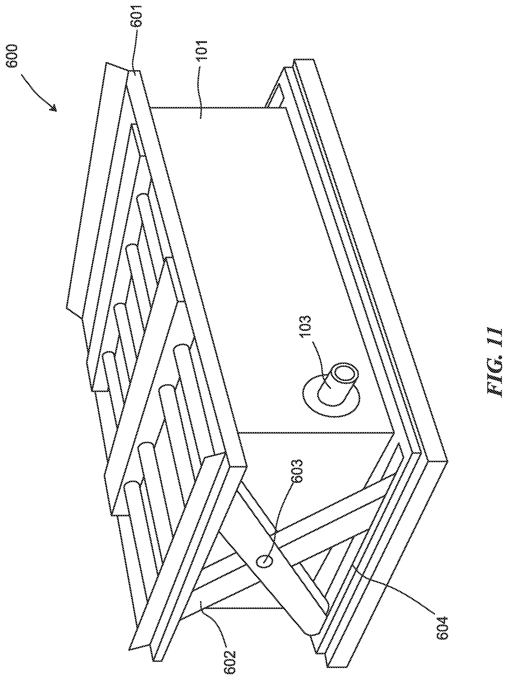 Patent US12612244 Figure 12 – Collapsible containment vessel with internal baffles (CCViB)