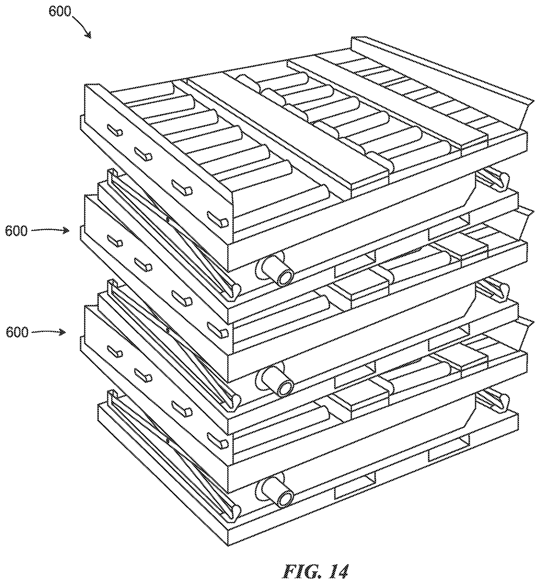 Patent US12612244 Figure 15 – Collapsible containment vessel with internal baffles (CCViB)