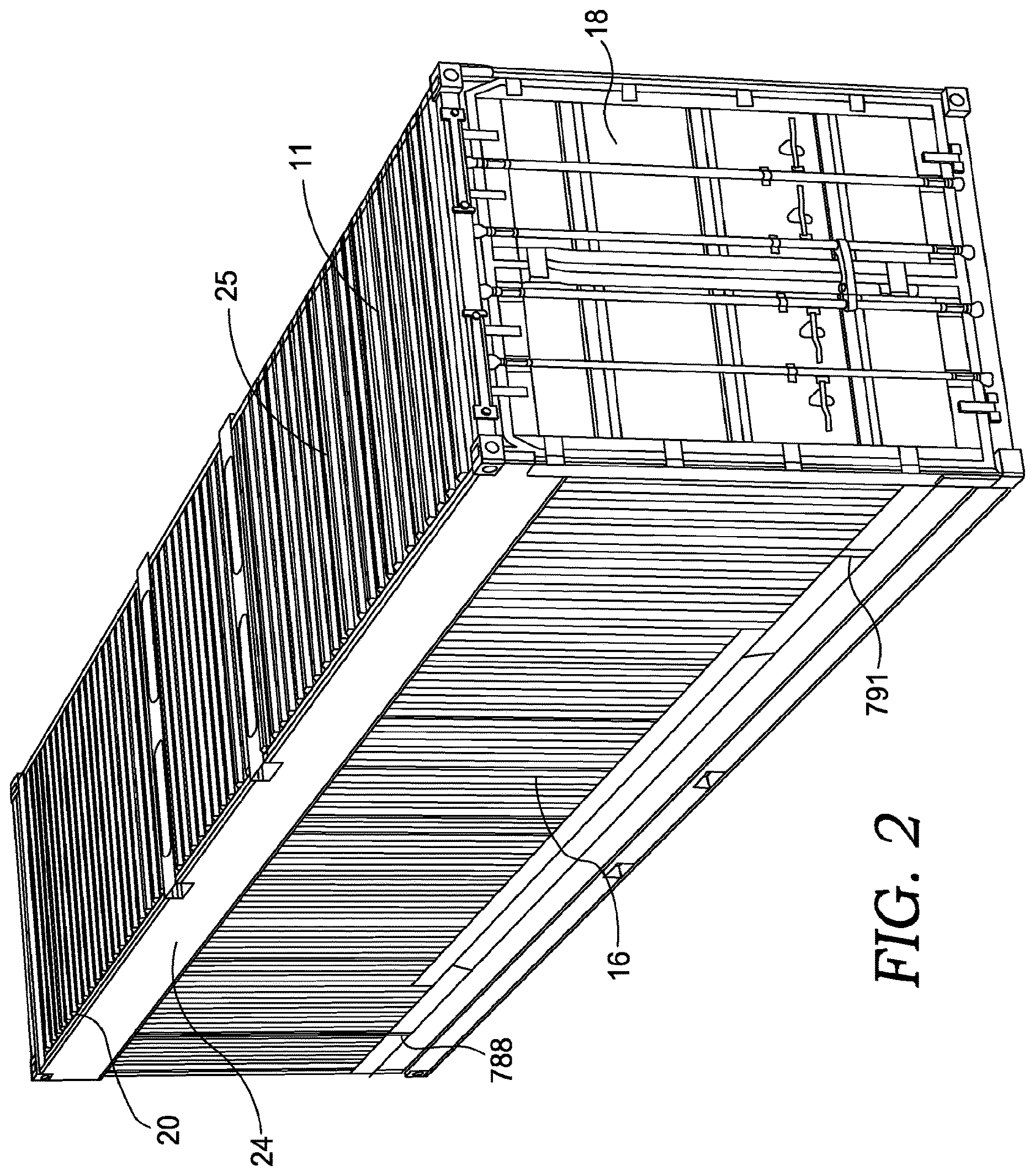 Patent US12612245 Figure 2 – Folding container