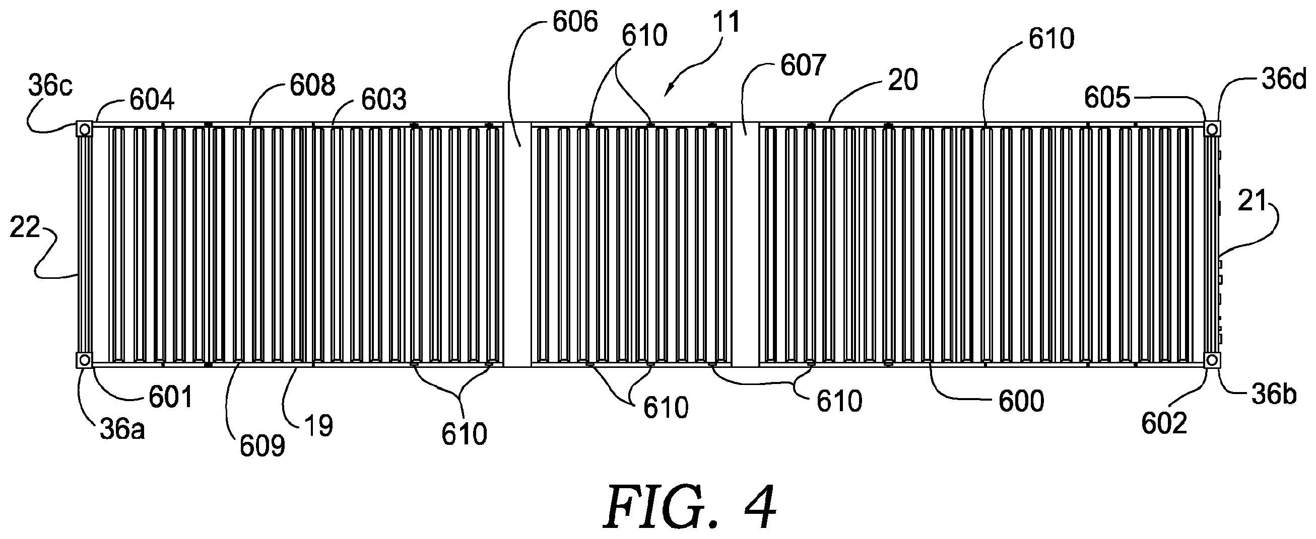 Patent US12612245 Figure 4 – Folding container