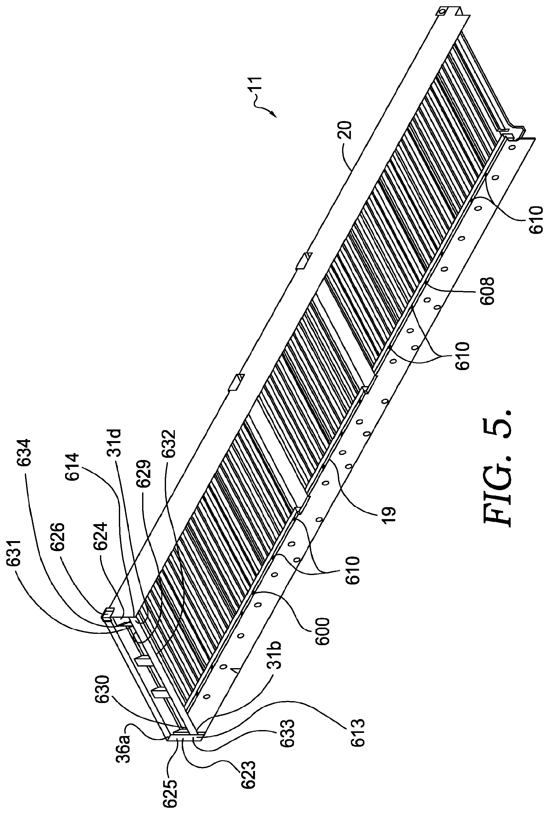 Patent US12612245 Figure 5 – Folding container