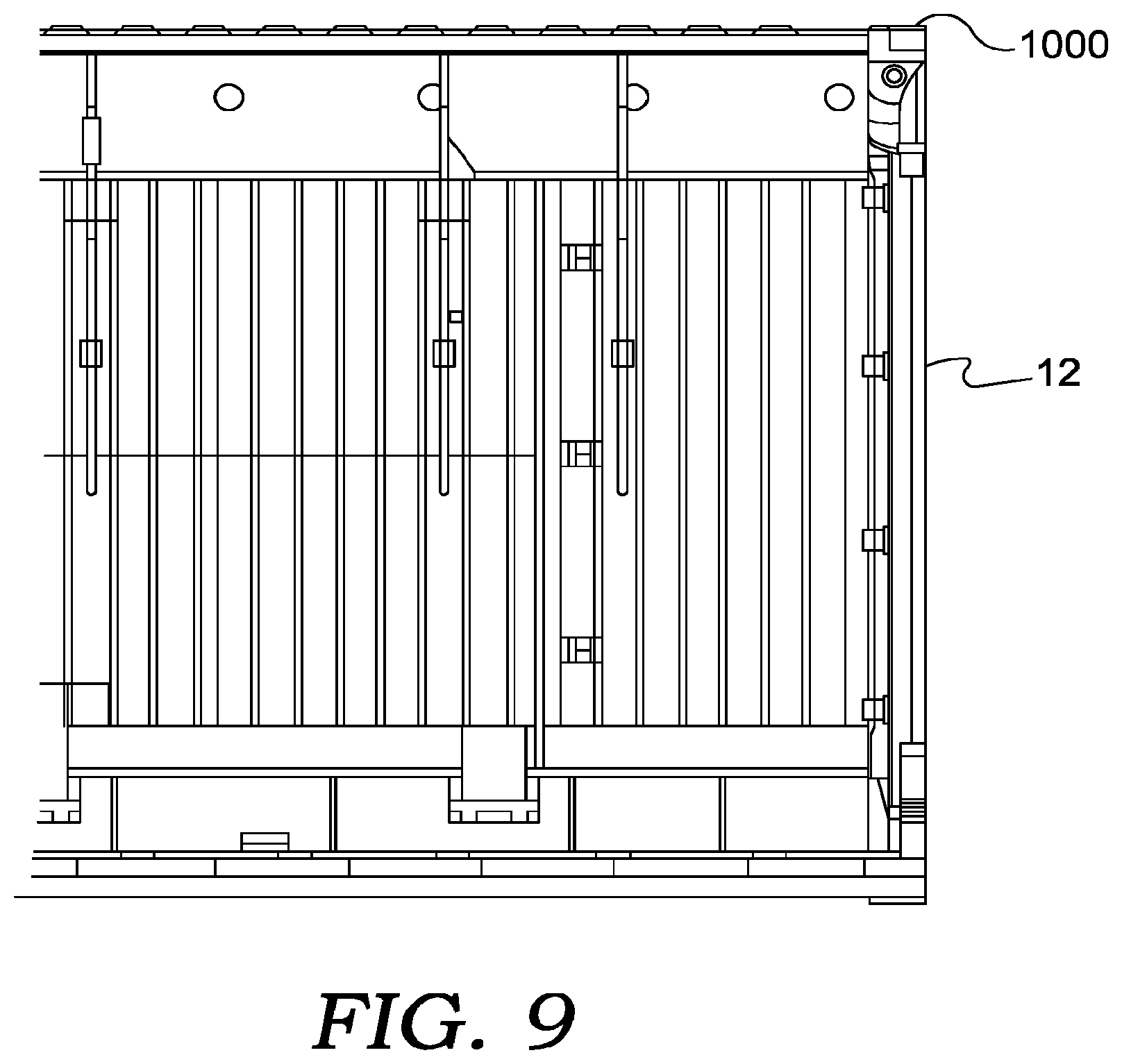 Patent US12612245 Figure 7 – Folding container