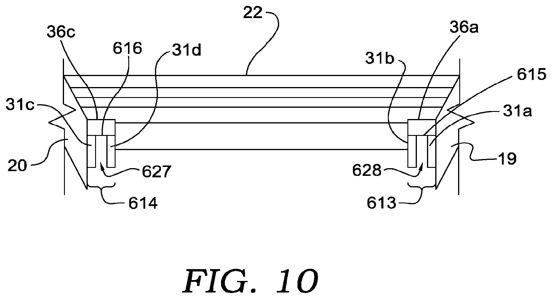 Patent US12612245 Figure 8 – Folding container