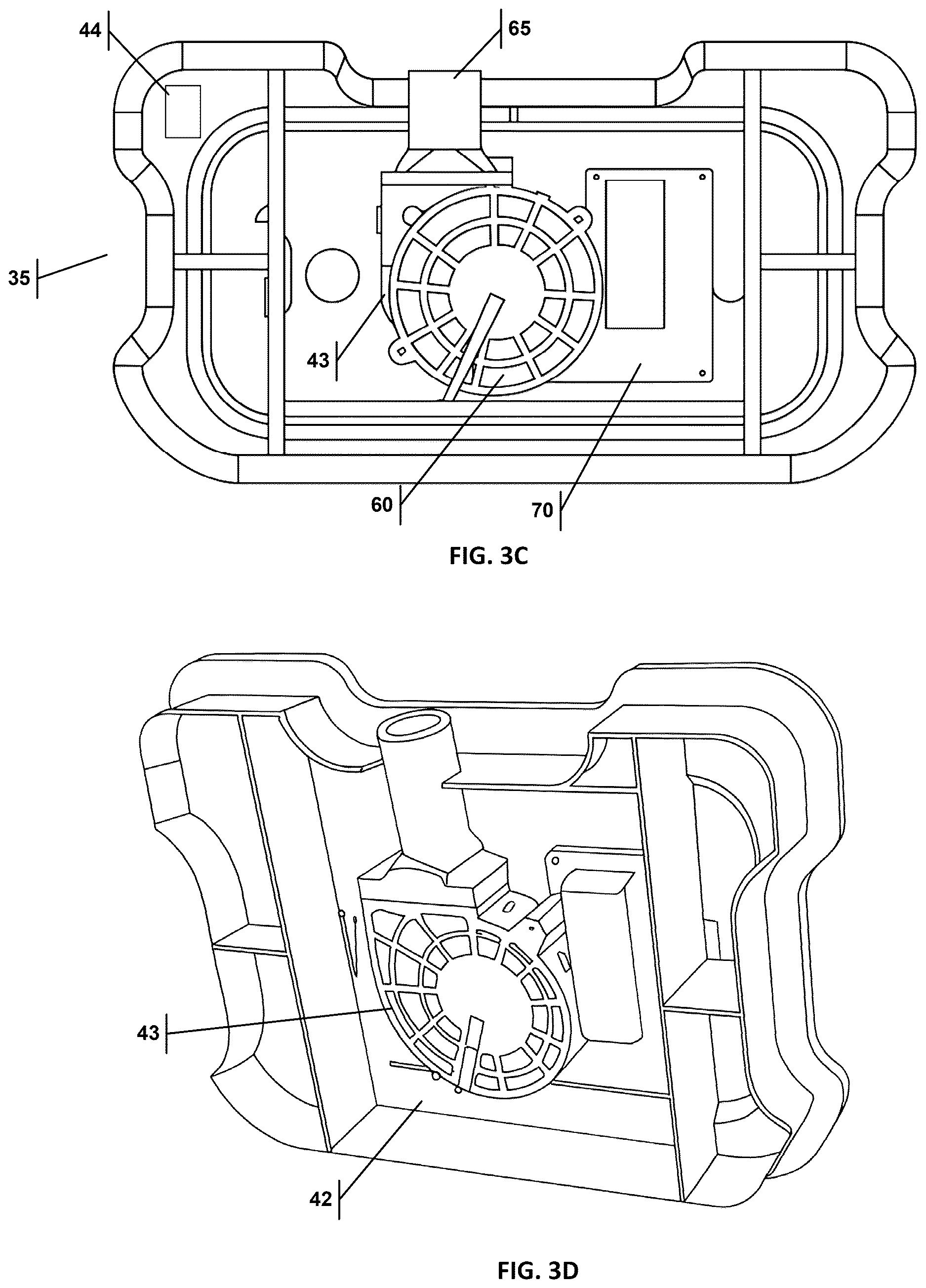 Patent US12612246 Figure 5 – Trash can with integrated air evacuation system