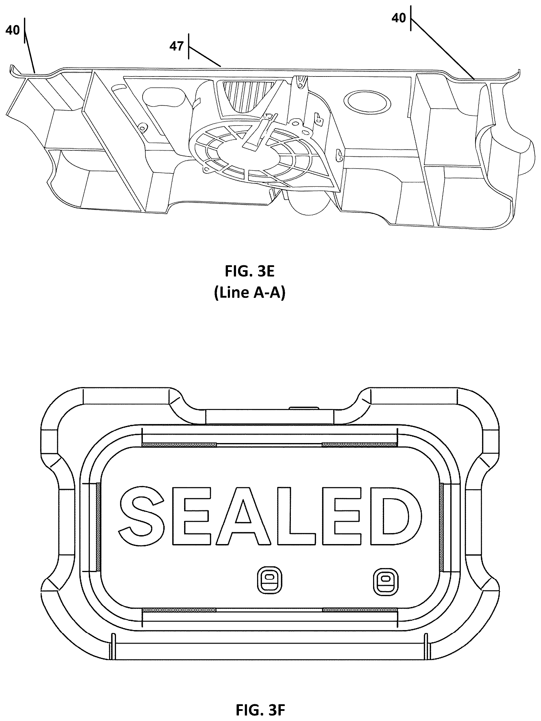 Patent US12612246 Figure 6 – Trash can with integrated air evacuation system
