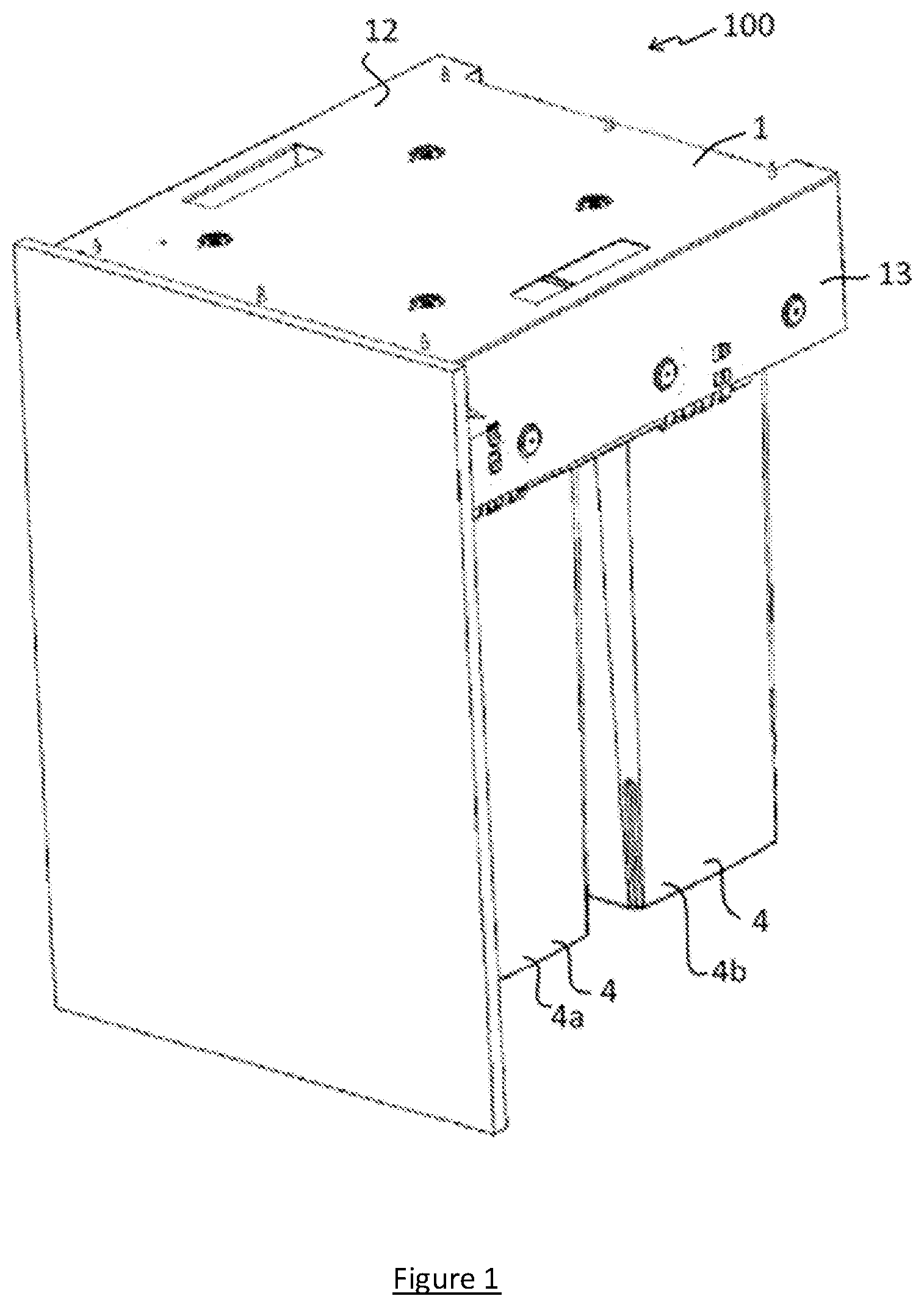Patent US12612247 Figure 1 – Container apparatus and a container mounting collar