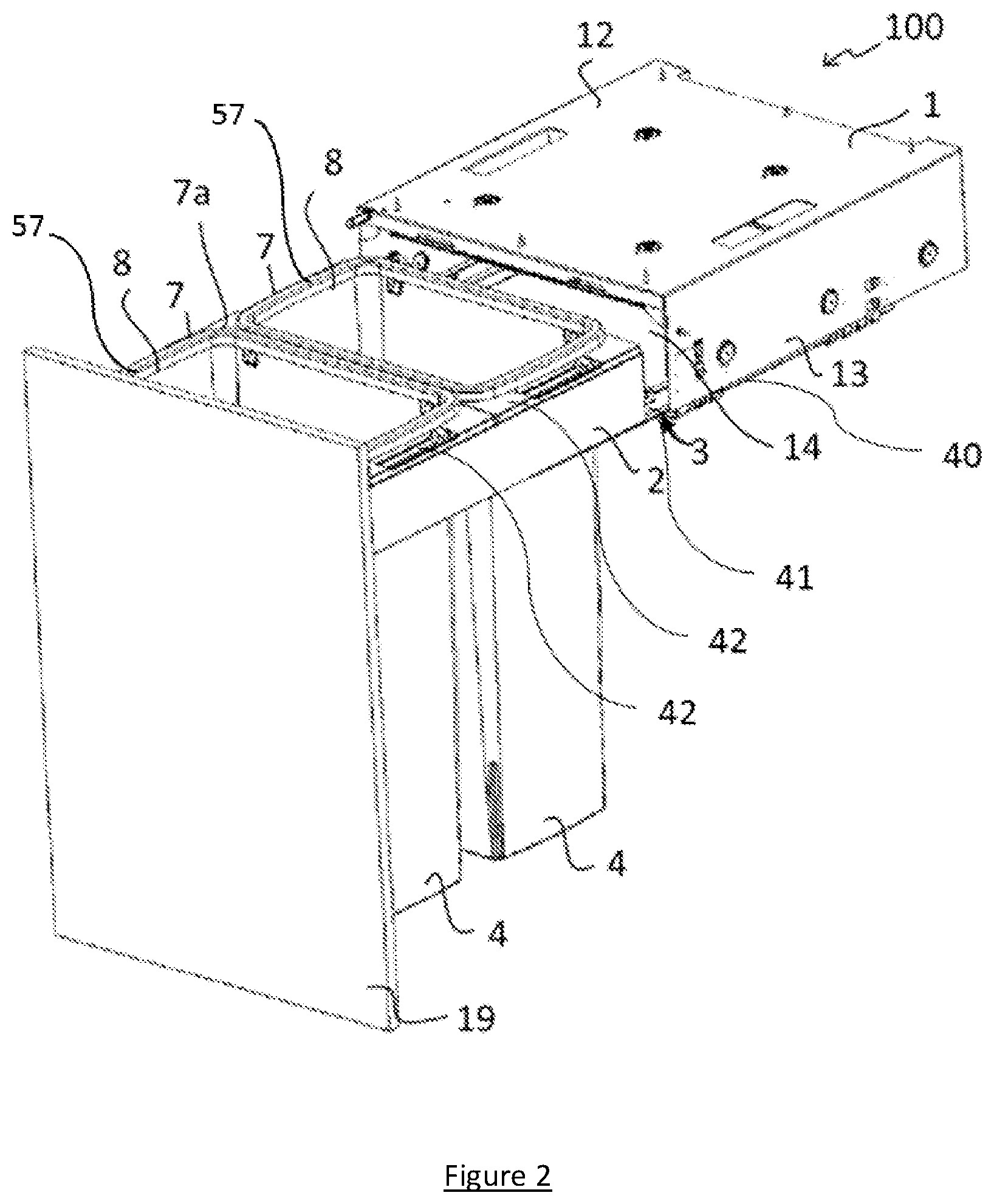 Patent US12612247 Figure 2 – Container apparatus and a container mounting collar