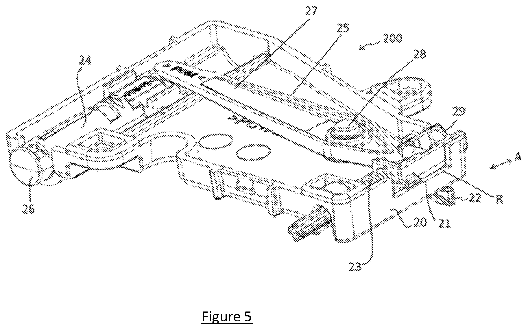 Patent US12612247 Figure 5 – Container apparatus and a container mounting collar