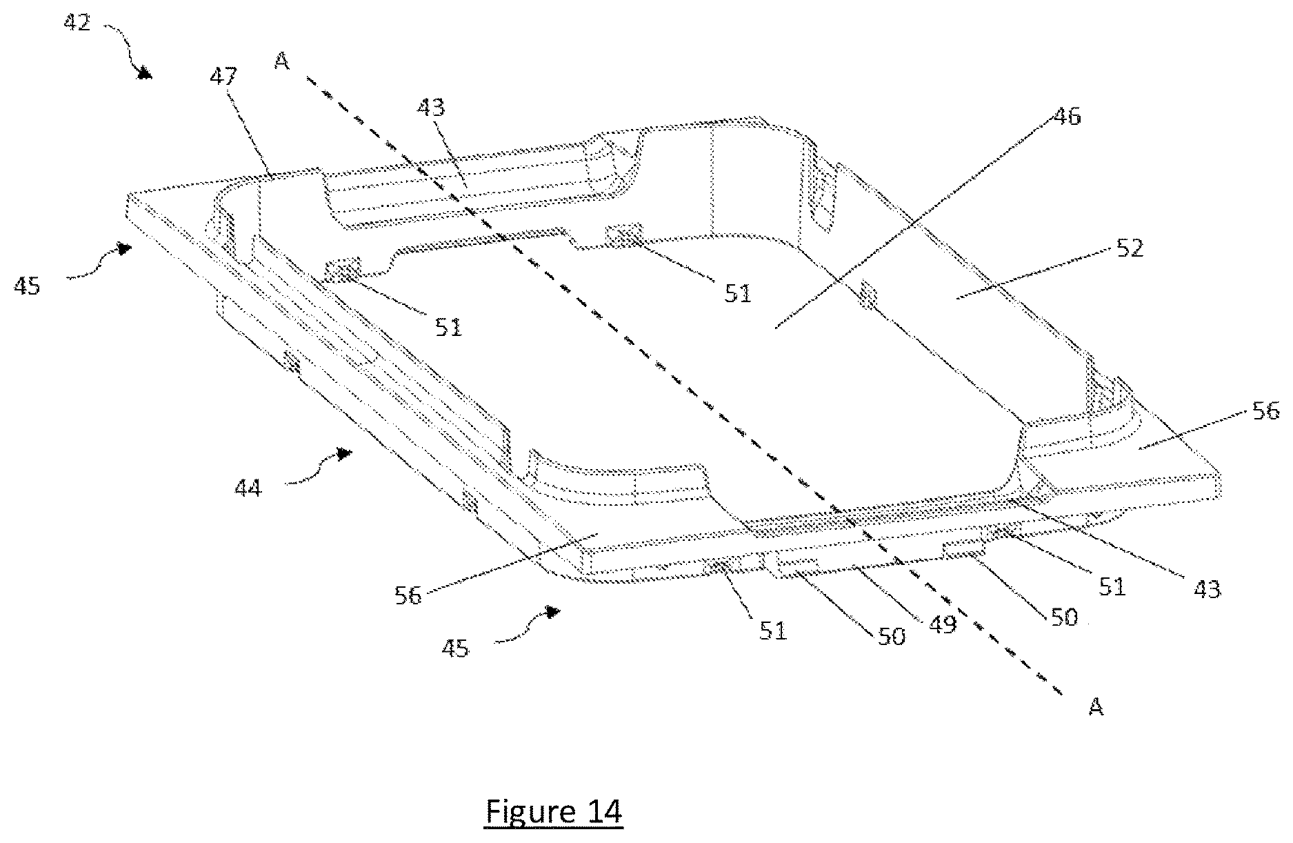 Patent US12612247 Figure 14 – Container apparatus and a container mounting collar