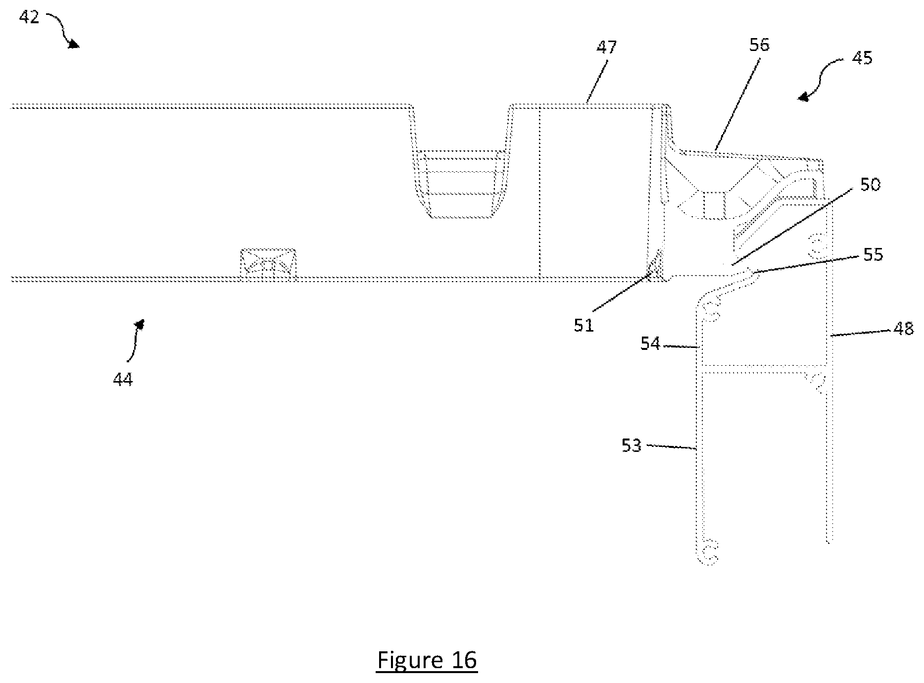 Patent US12612247 Figure 16 – Container apparatus and a container mounting collar