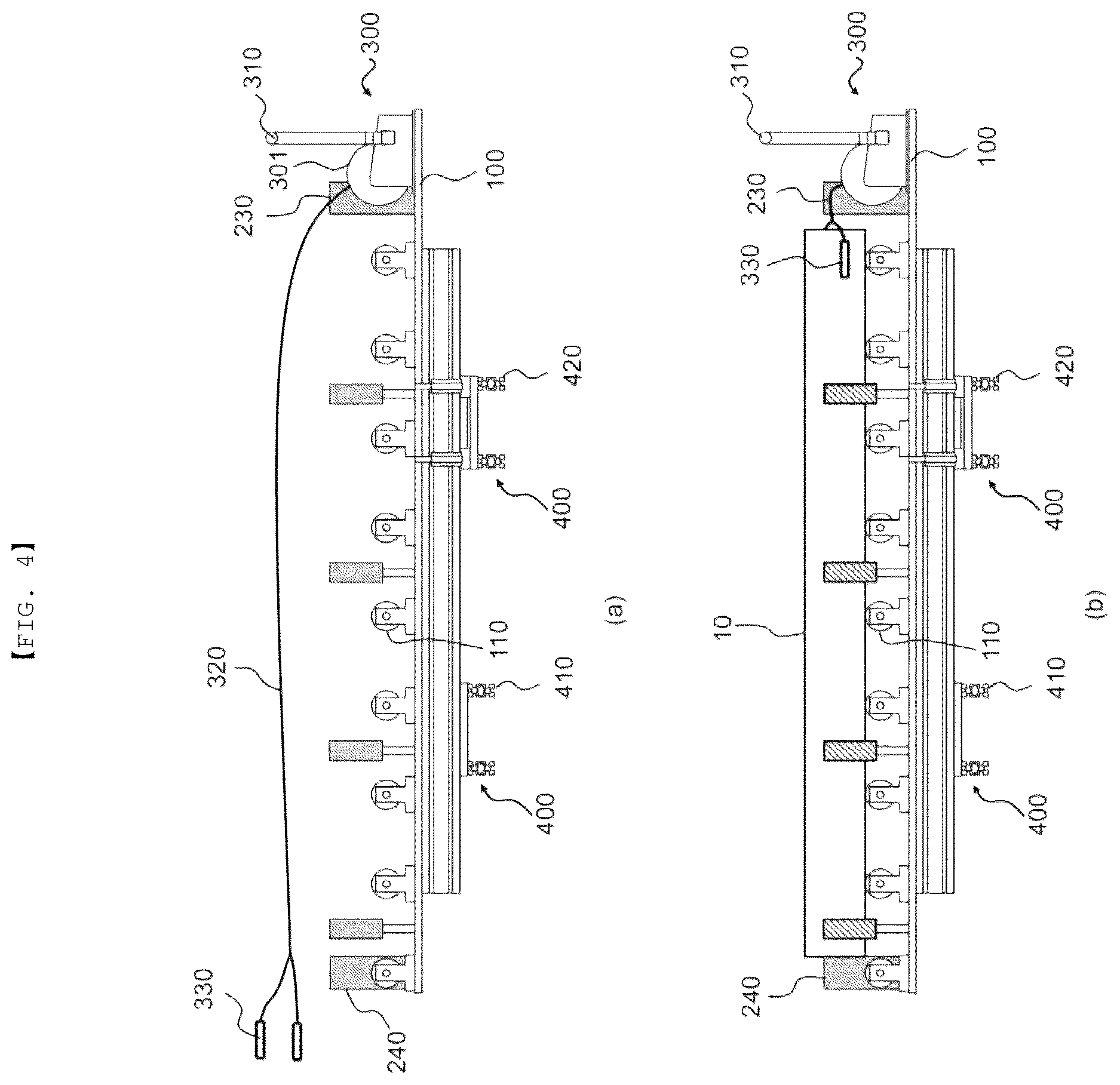 Patent US12612250 Figure 3 – Battery module transfer jig