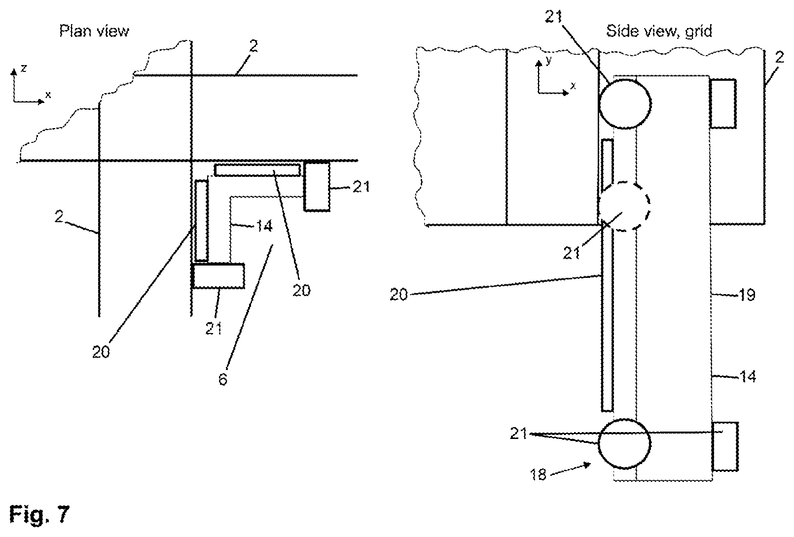 Patent US12612251 Figure 7 – Storage and retrieval system, and station for a storage and retrieval system