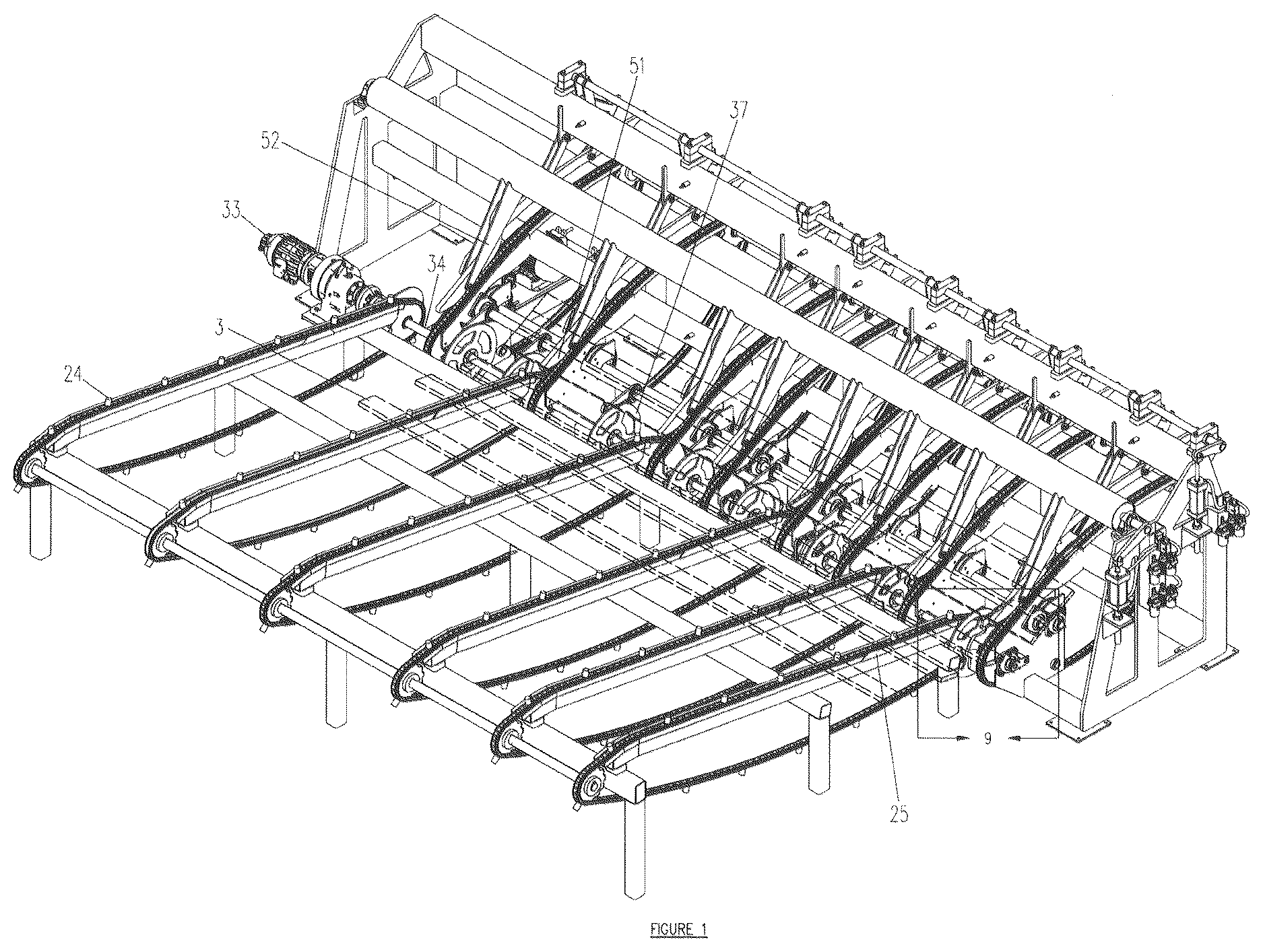 Patent US12612259 Figure 1 – Board feeder