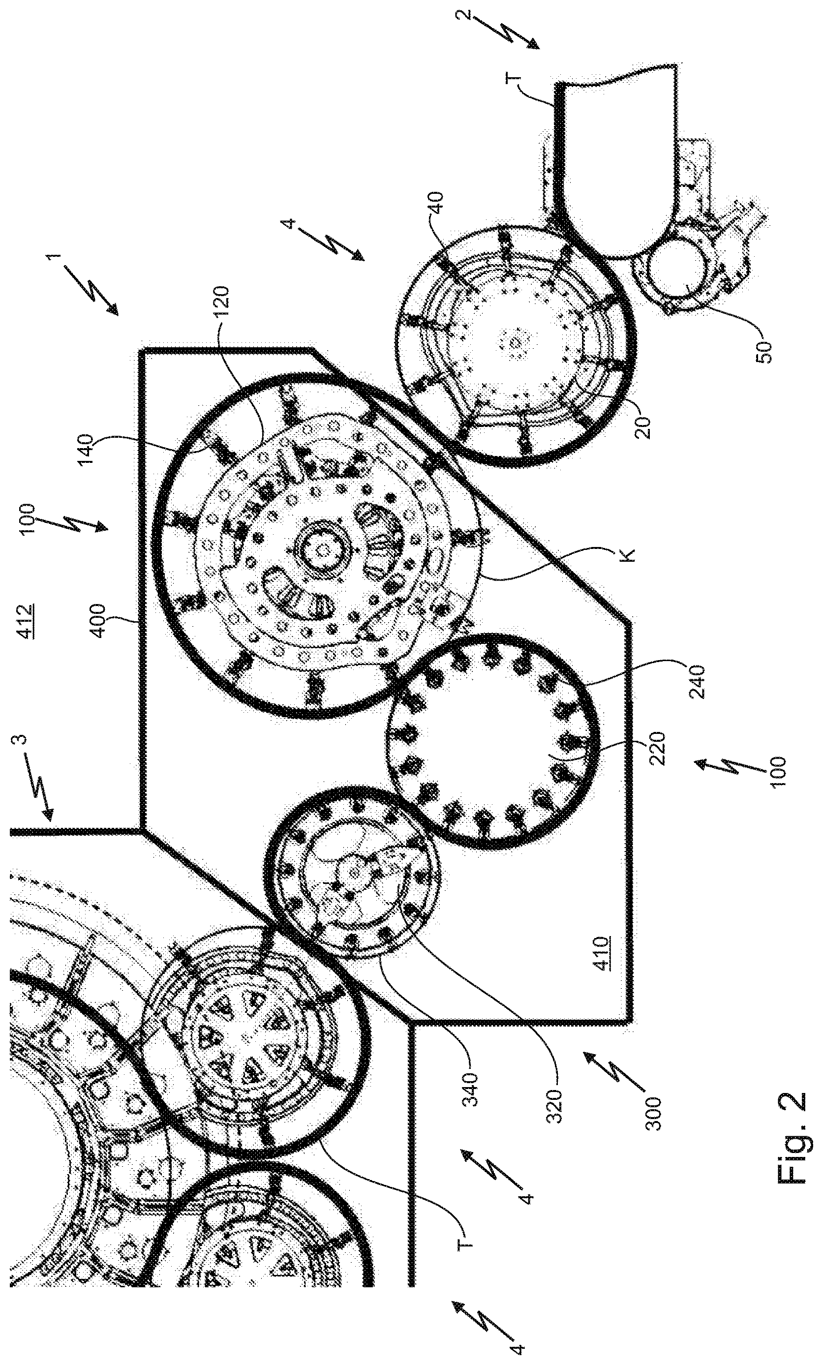Patent US12612262 Figure 2 – Apparatus and method for treating and in particular sterilising containers
