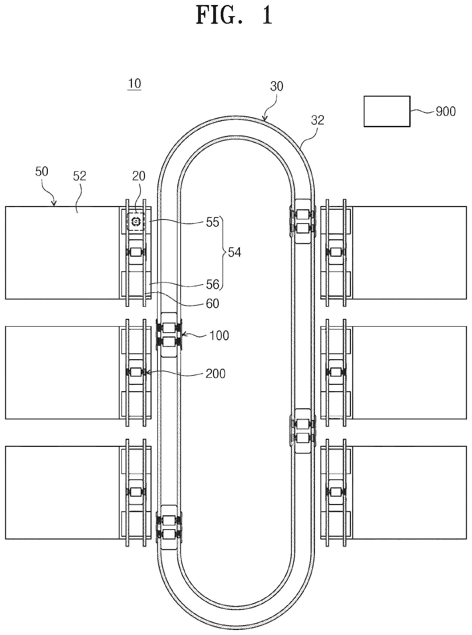 Patent US12612264 — Article transferring apparatus and article transferring method — Figure 1