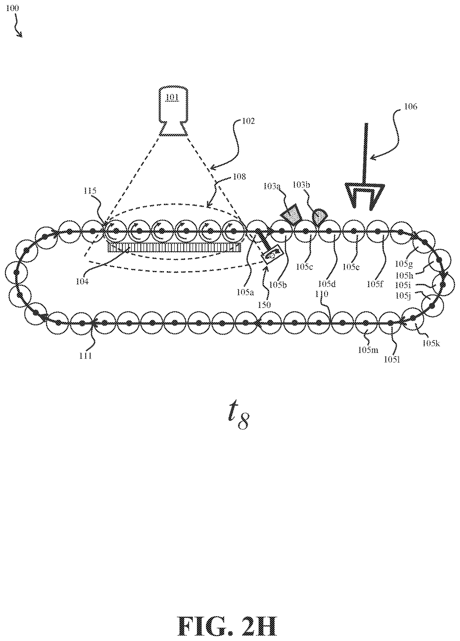 Patent US12612265 Figure 19 – Stable positioning of product for robotic picking off roller table