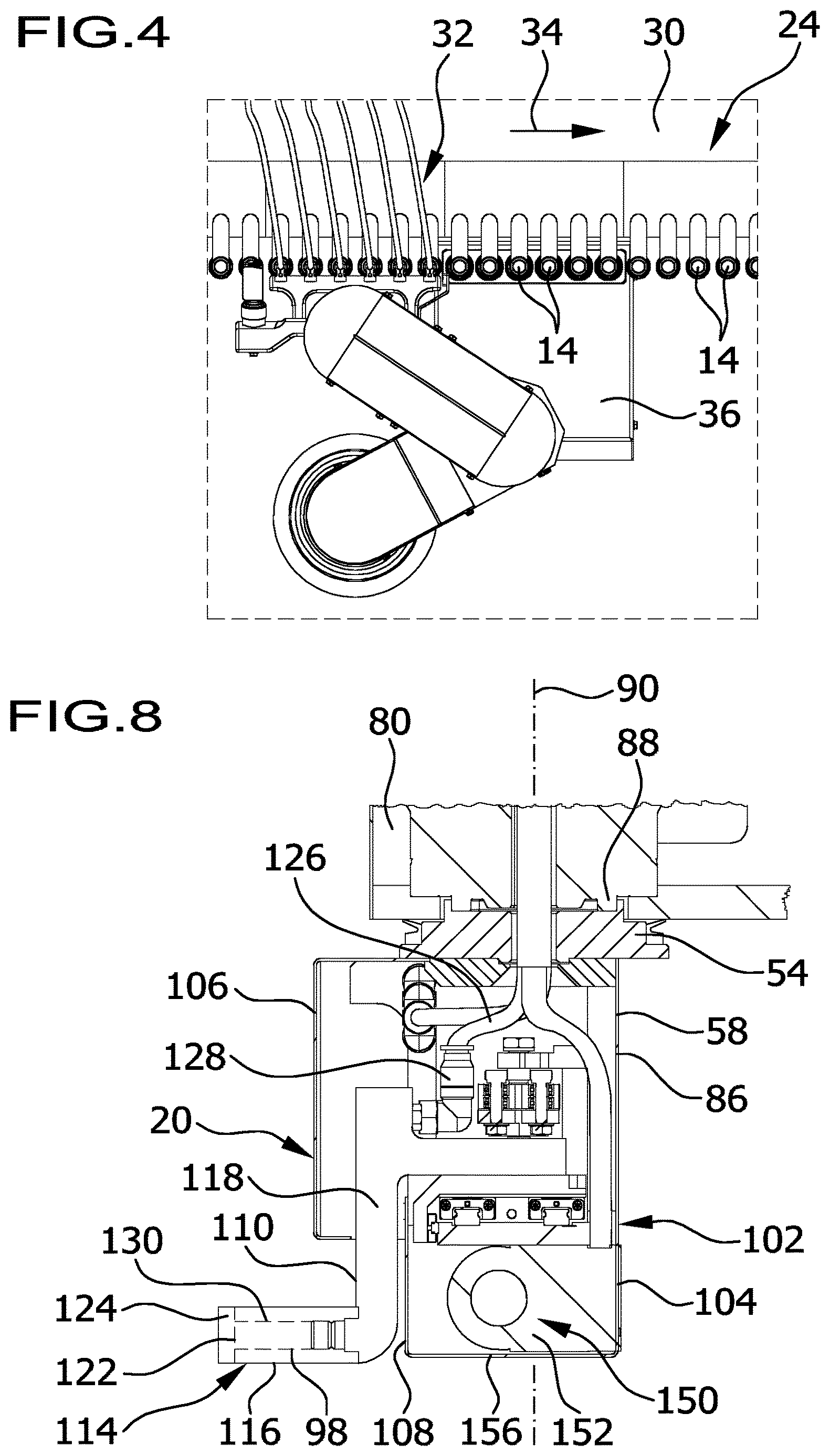 Patent US12612270 Figure 3 – Handling device for pharmaceutical containers, and processing system for pharmaceutical containers comprising a handling device