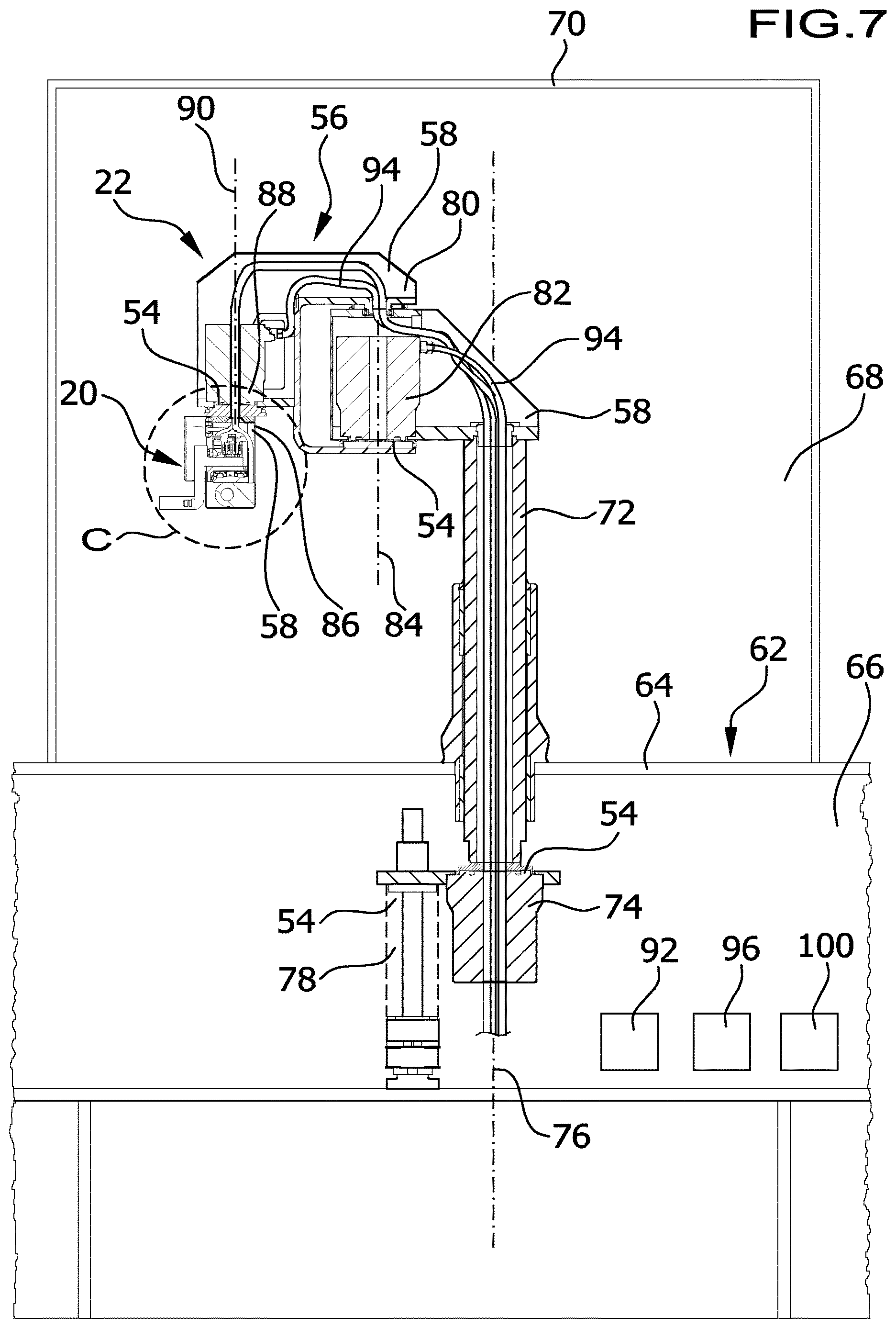 Patent US12612270 Figure 4 – Handling device for pharmaceutical containers, and processing system for pharmaceutical containers comprising a handling device