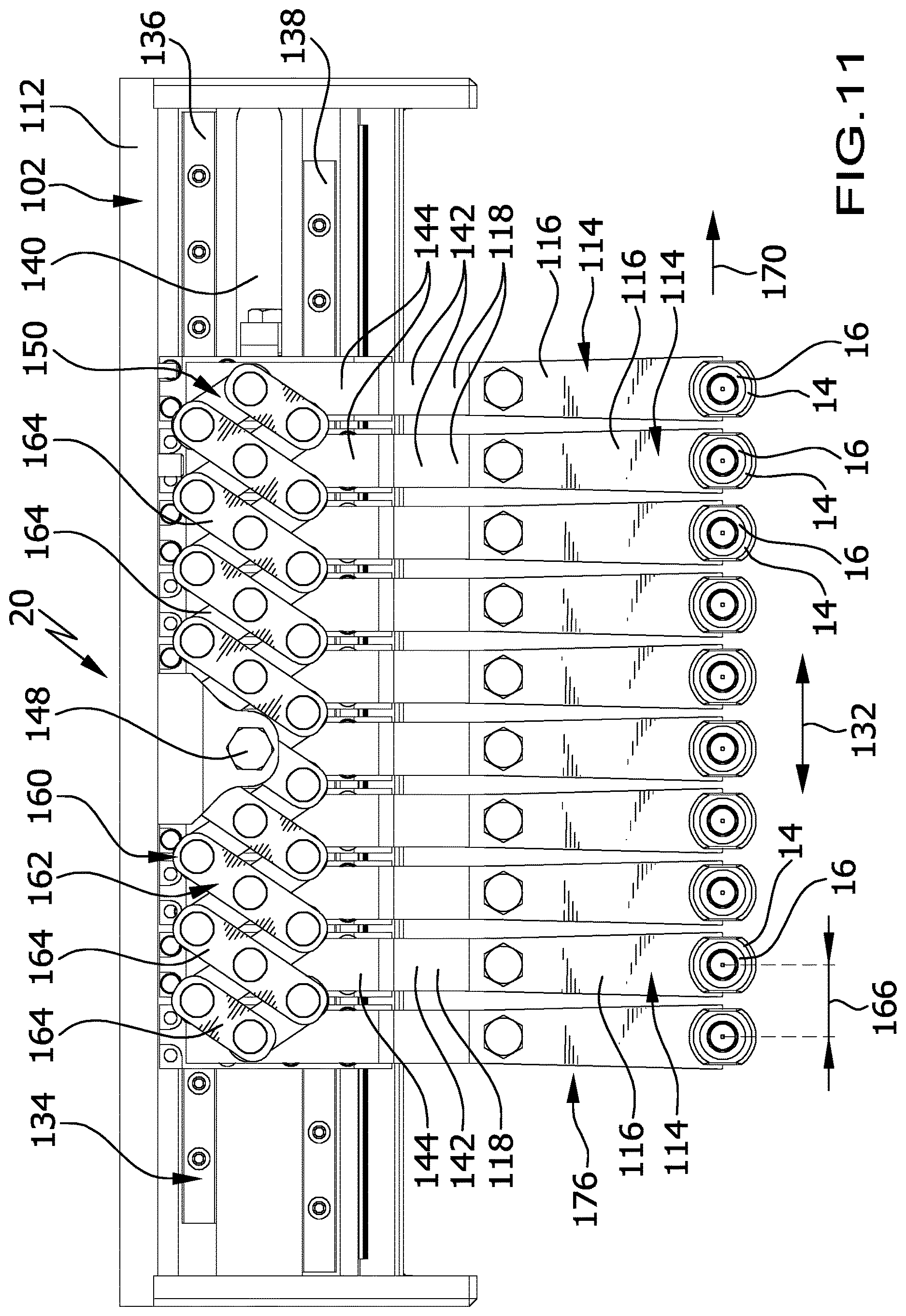 Patent US12612270 Figure 7 – Handling device for pharmaceutical containers, and processing system for pharmaceutical containers comprising a handling device