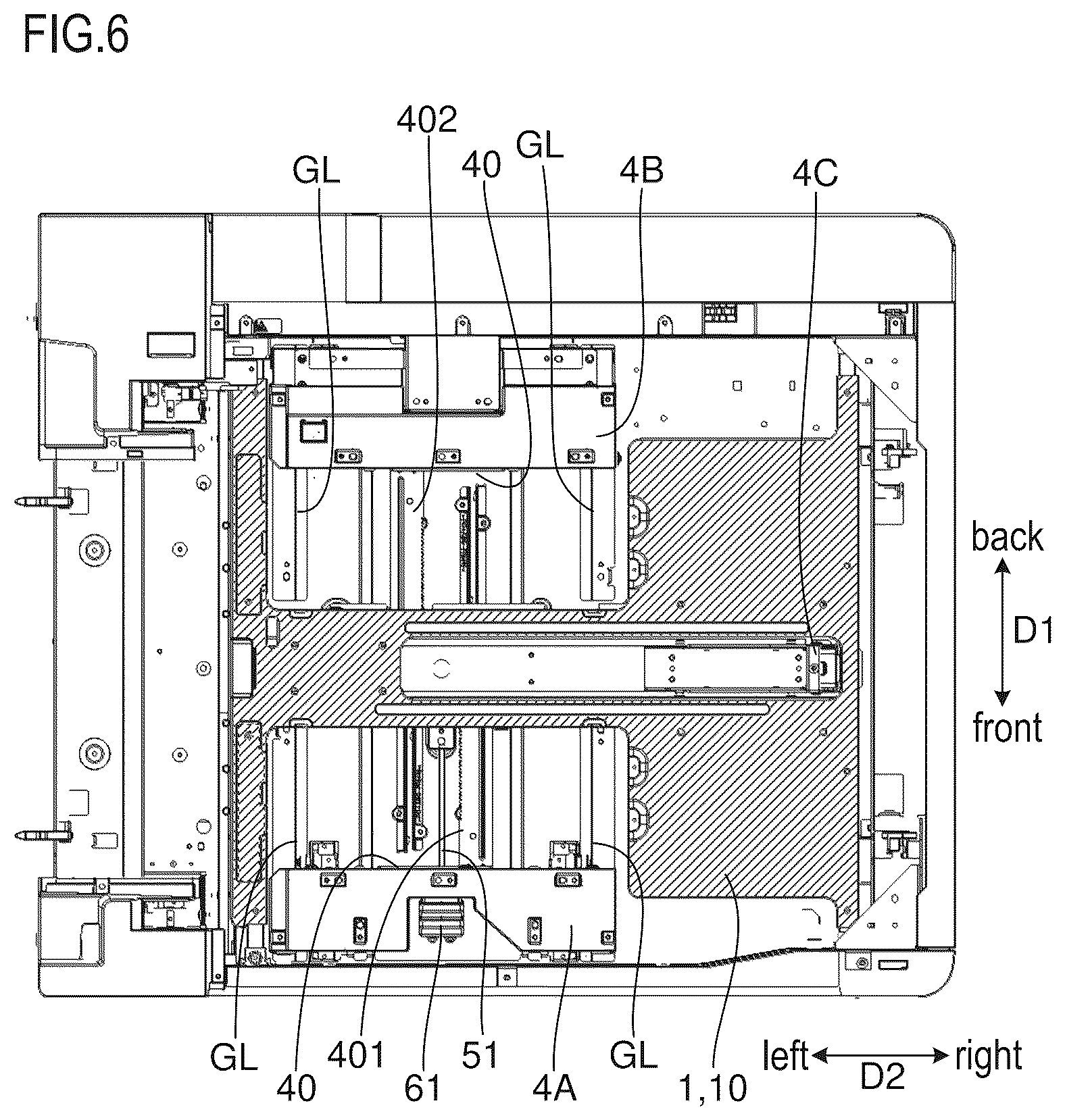 Patent US12612272 Figure 6 – Sheet storage device and image formation system including same