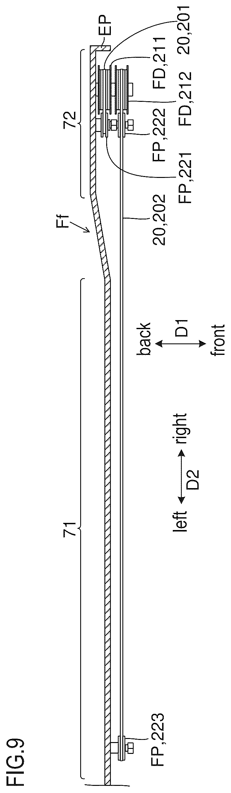 Patent US12612272 Figure 9 – Sheet storage device and image formation system including same