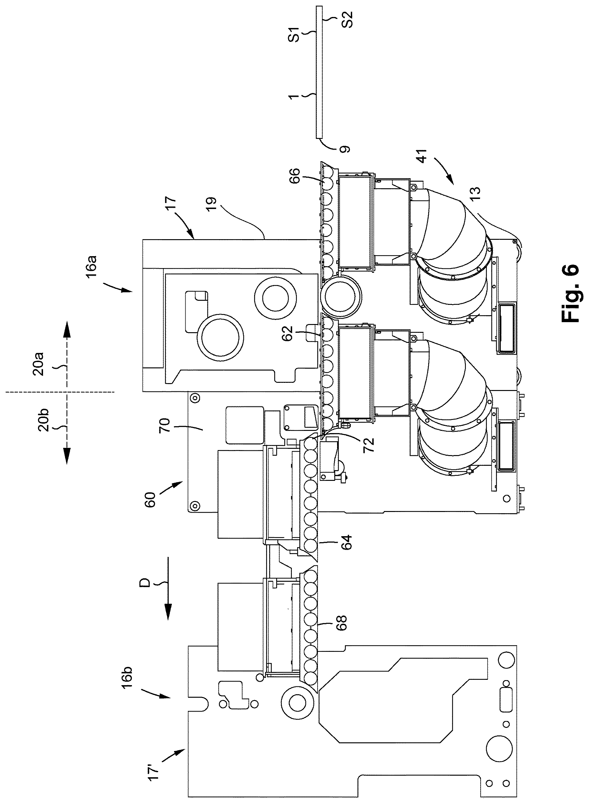 Patent US12612273 Figure 6 – Inversion transfer module for a converting machine