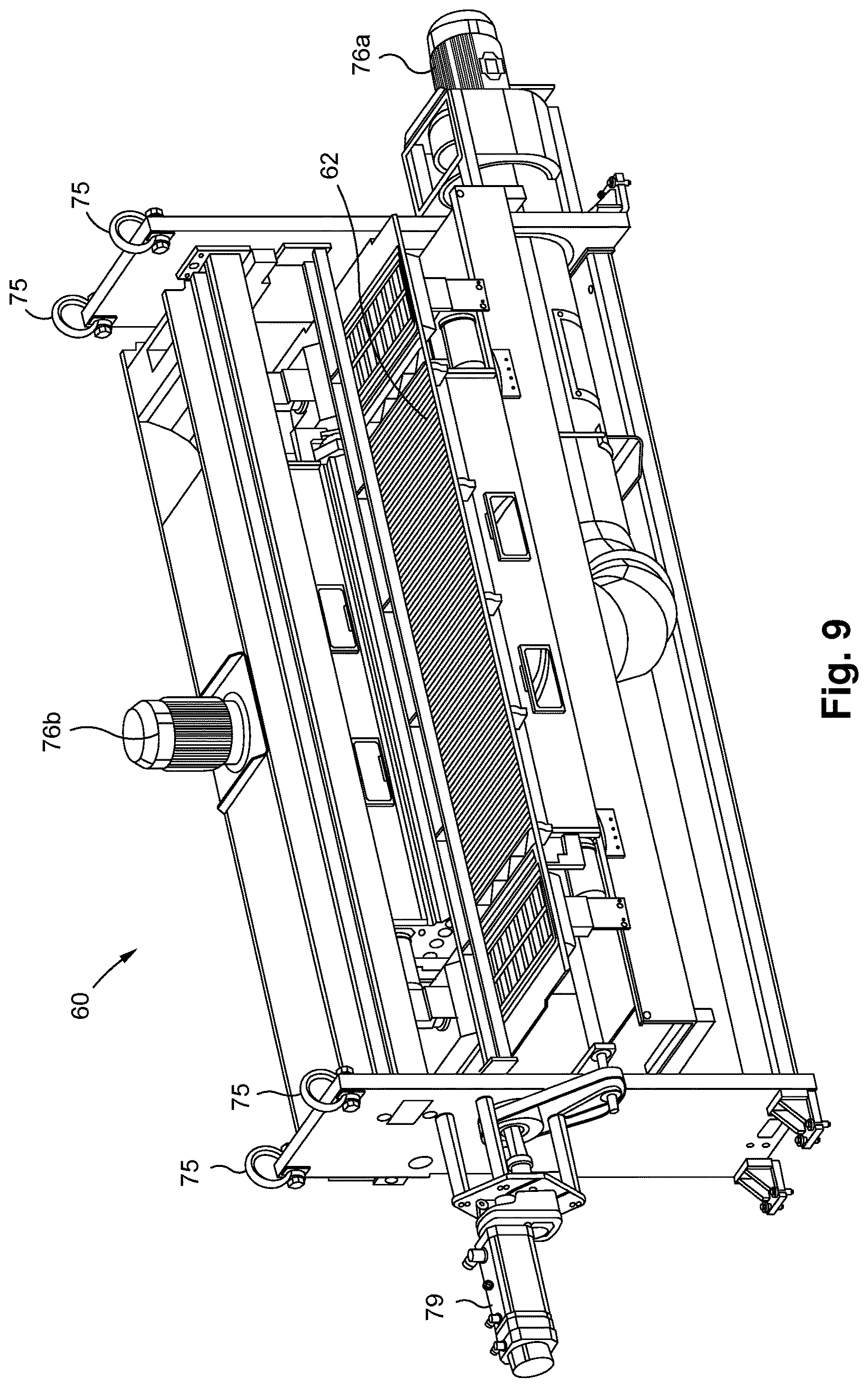 Patent US12612273 Figure 9 – Inversion transfer module for a converting machine