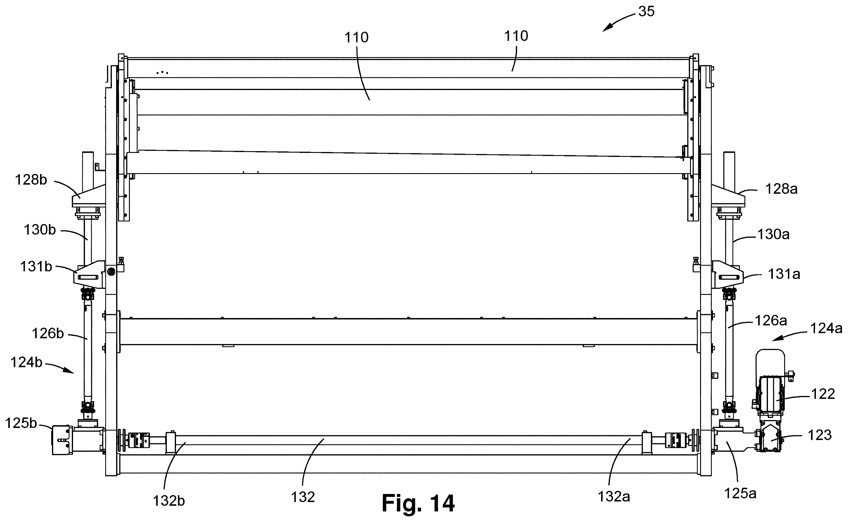 Patent US12612273 Figure 14 – Inversion transfer module for a converting machine