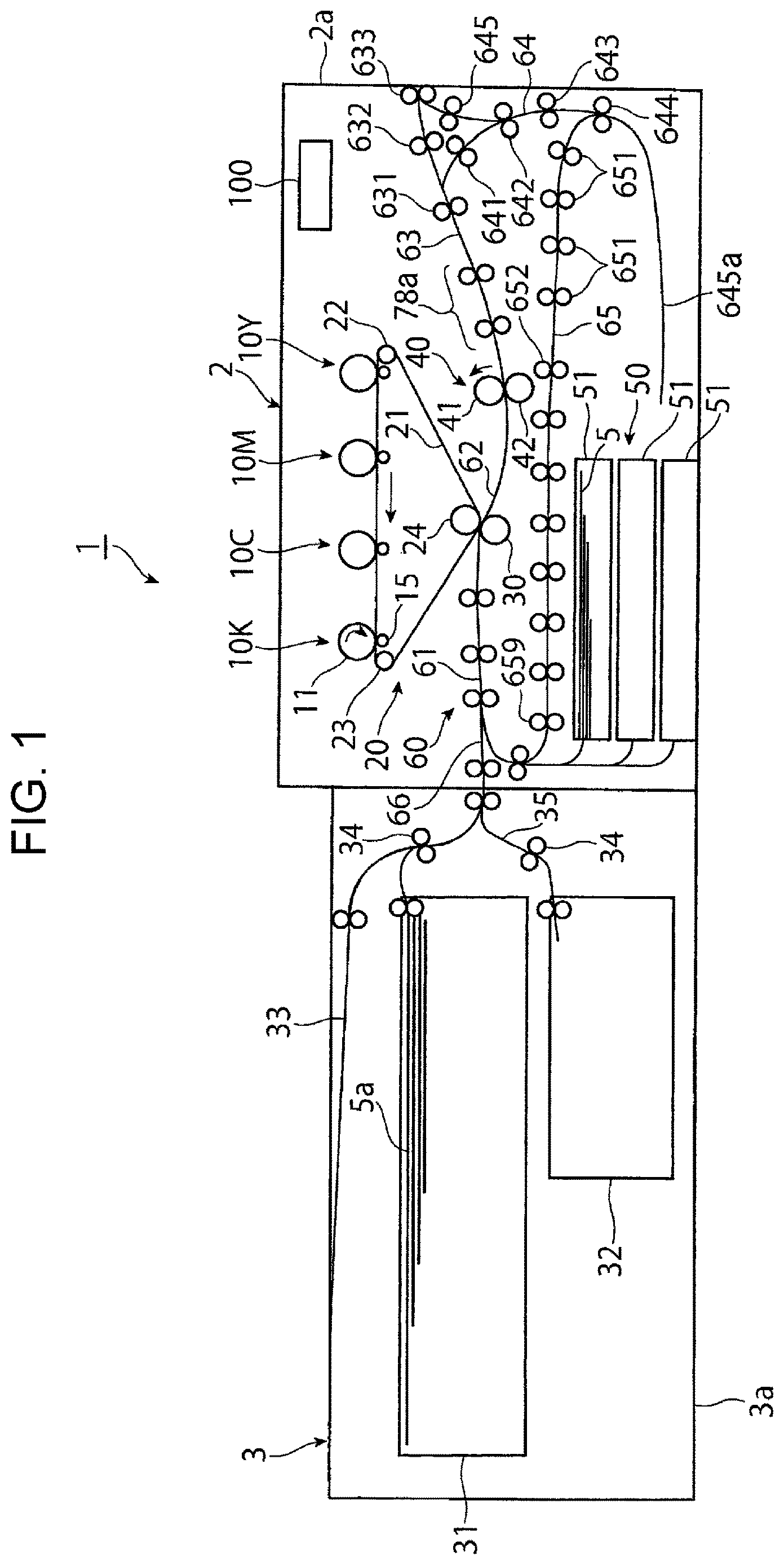 Patent US12612276 Figure 1 – Sheet transporting device and image forming apparatus