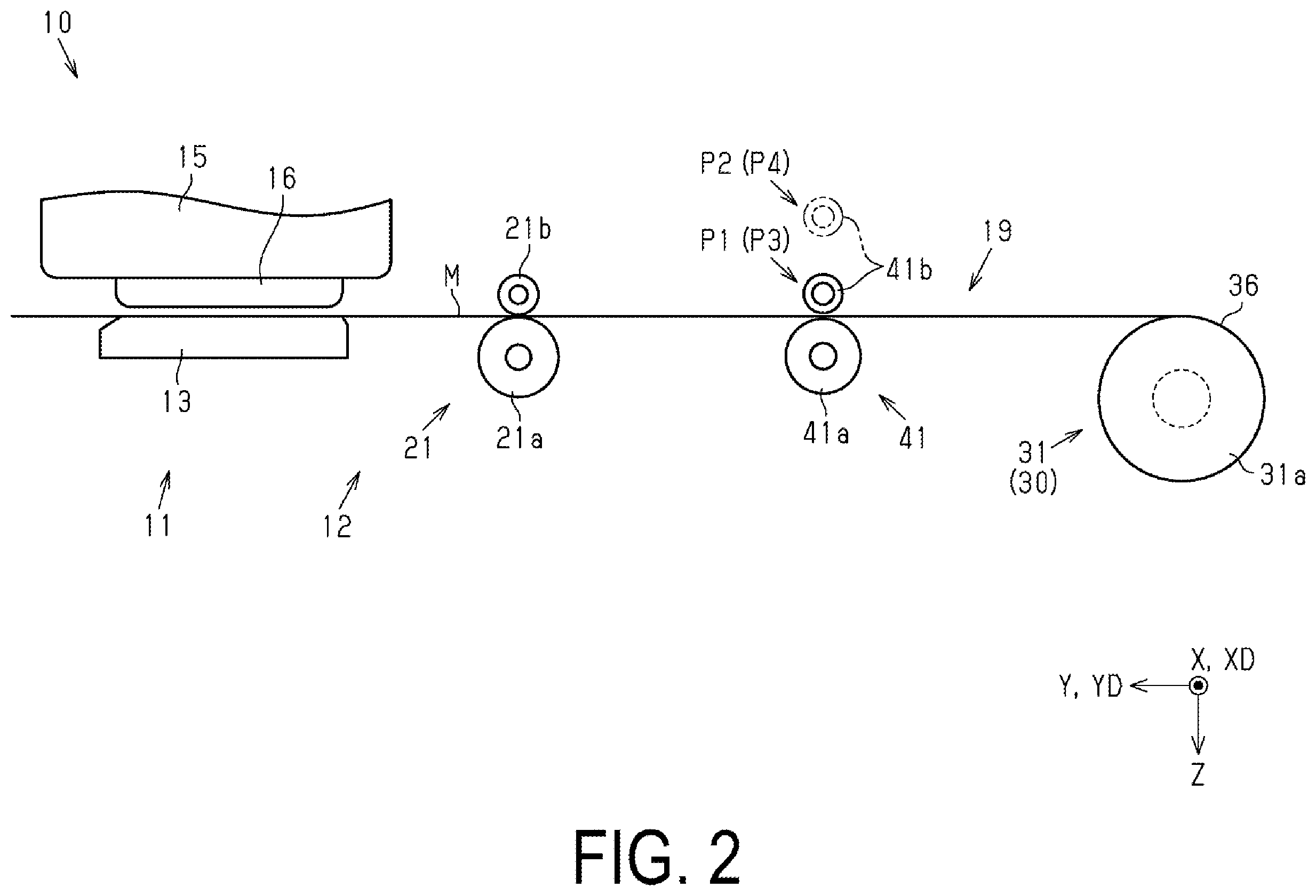 Patent US12612279 Figure 2 – Printing apparatus and conveyance control method