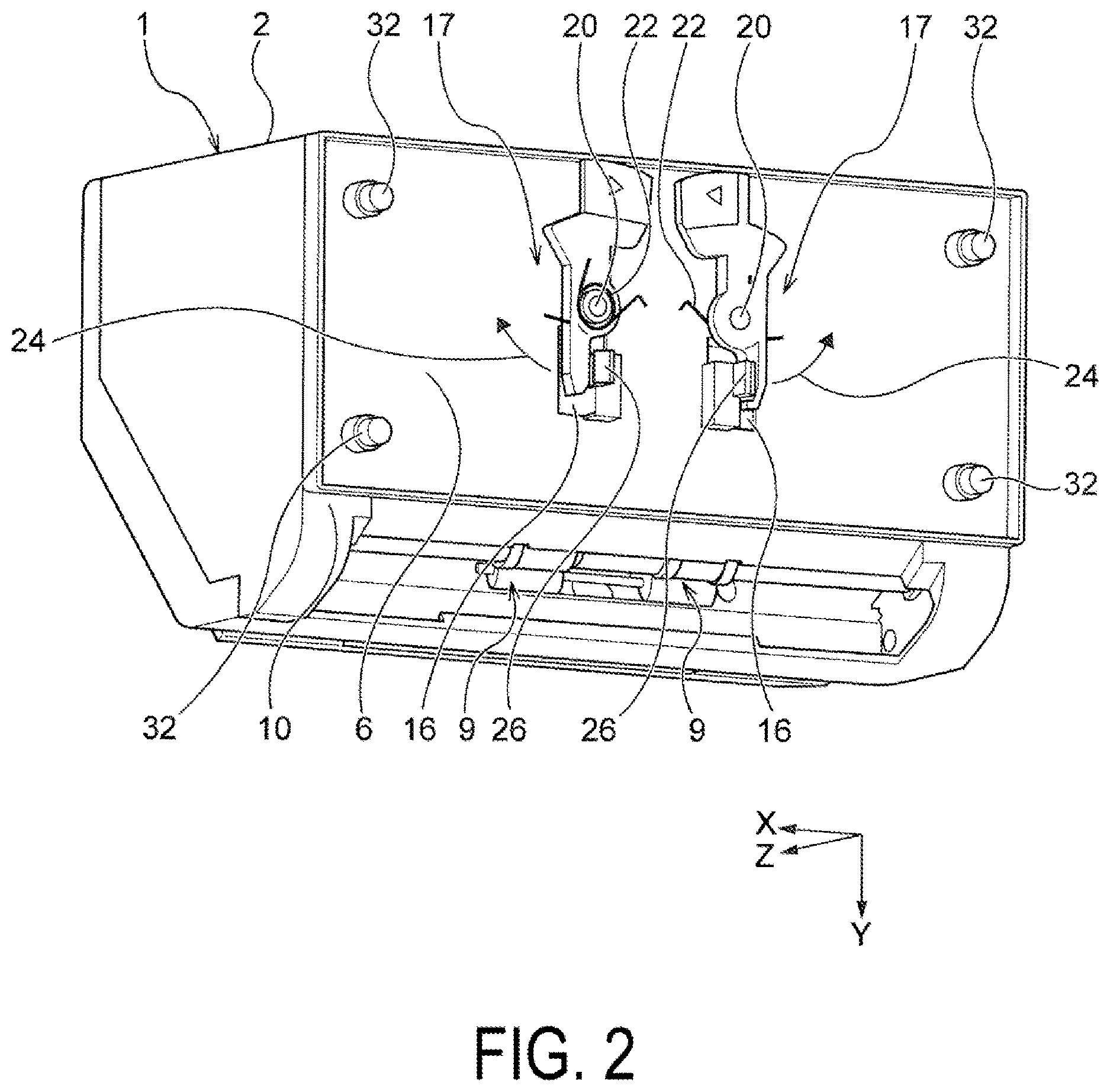 Patent US12612281 Figure 2 – Medium transport device and image reading apparatus