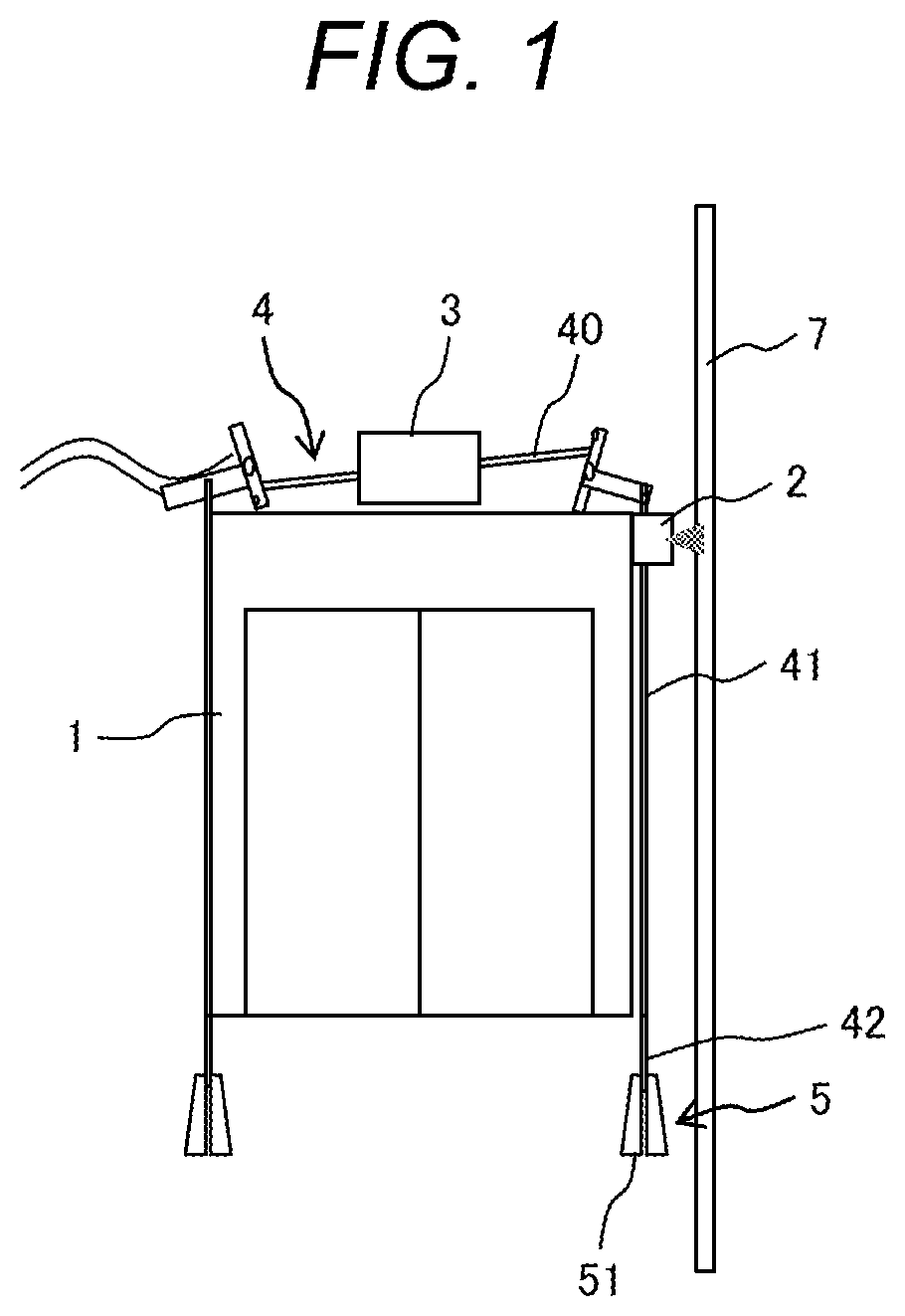 Patent US12612286 — Elevator device — Figure 1