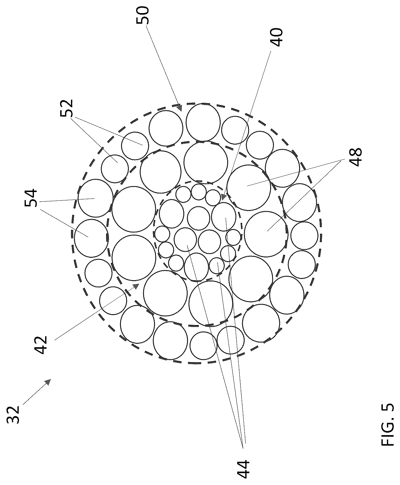 Patent US12612287 Figure 5 – High strength cord with improved detectability