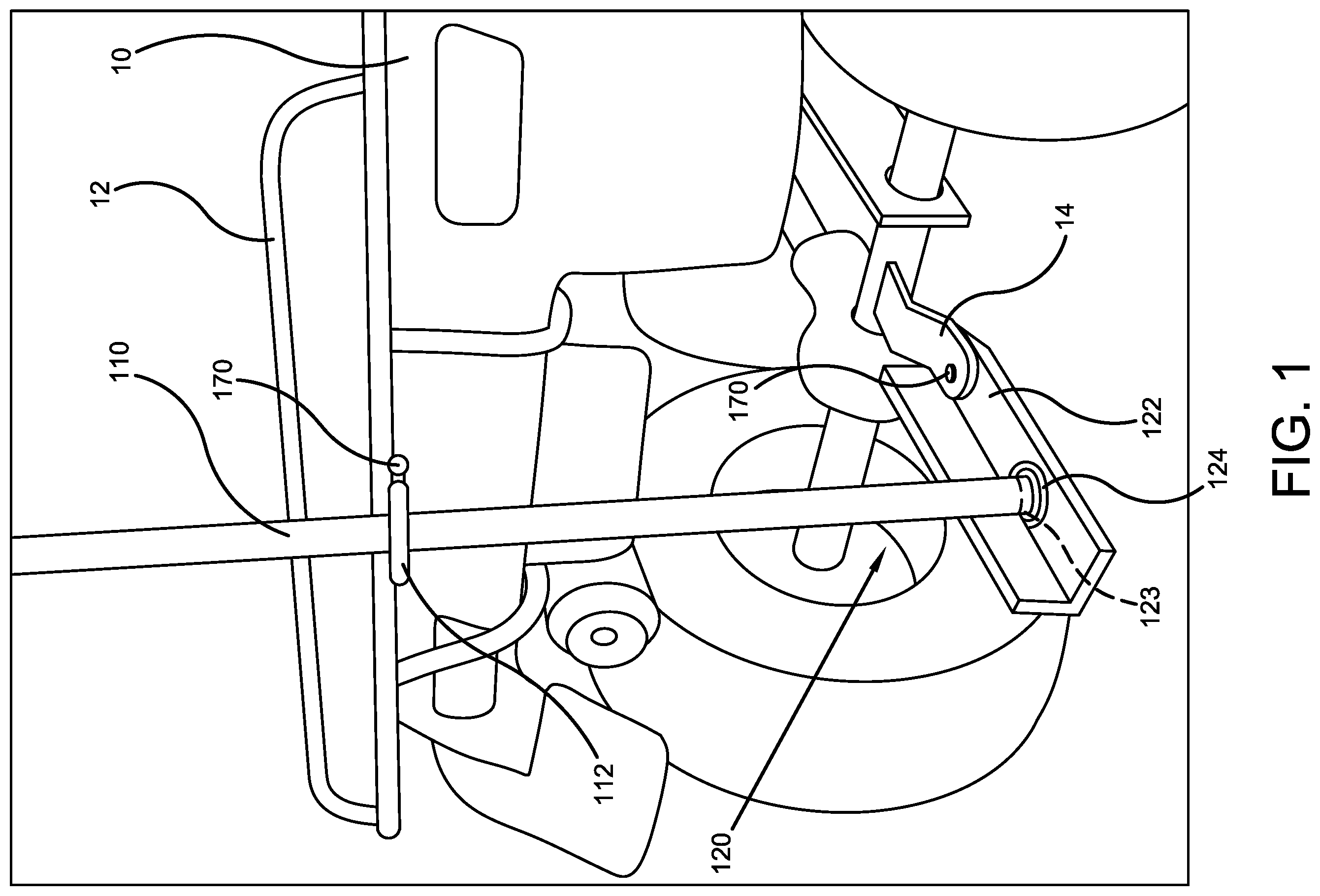 Patent US12612289 — Vehicle-mounted game animal lift device — Figure 1