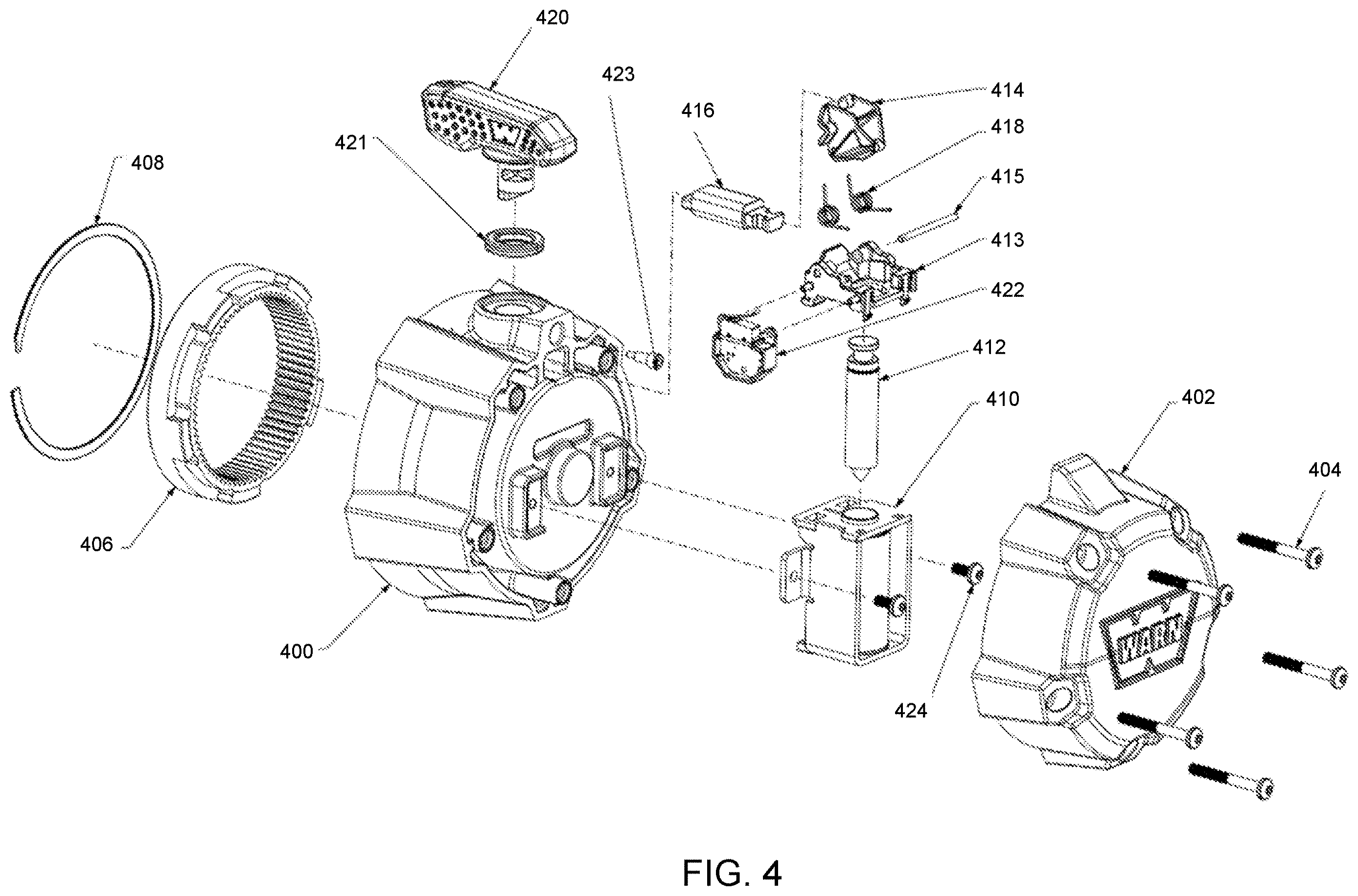 Patent US12612290 Figure 4 – Winch with advanced electrical and mechanical smart controls