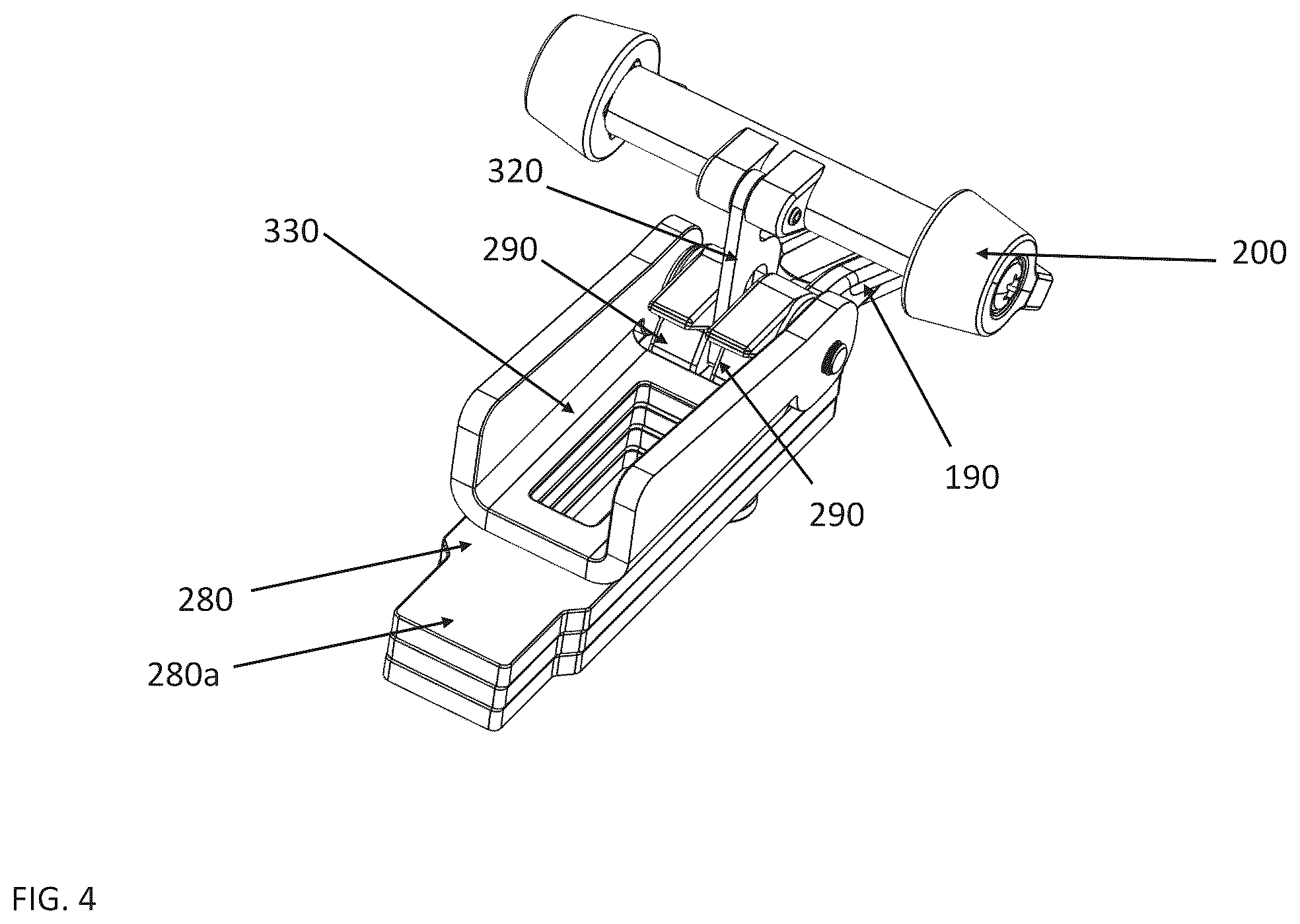 Patent US12612292 Figure 4 – Lifting and lowering tool