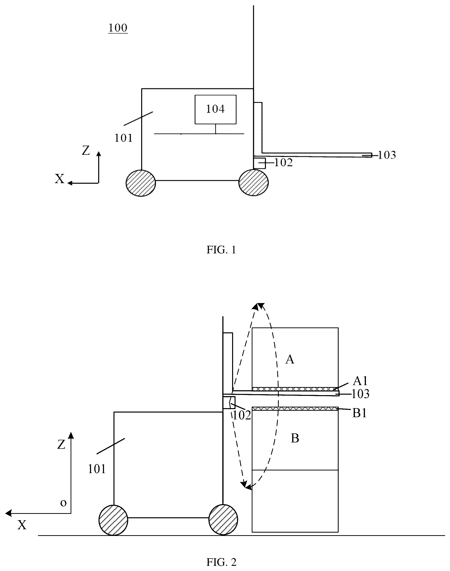 Patent US12612293 Figure 1 – Method for determining alignment state, controller, and material handling equipment
