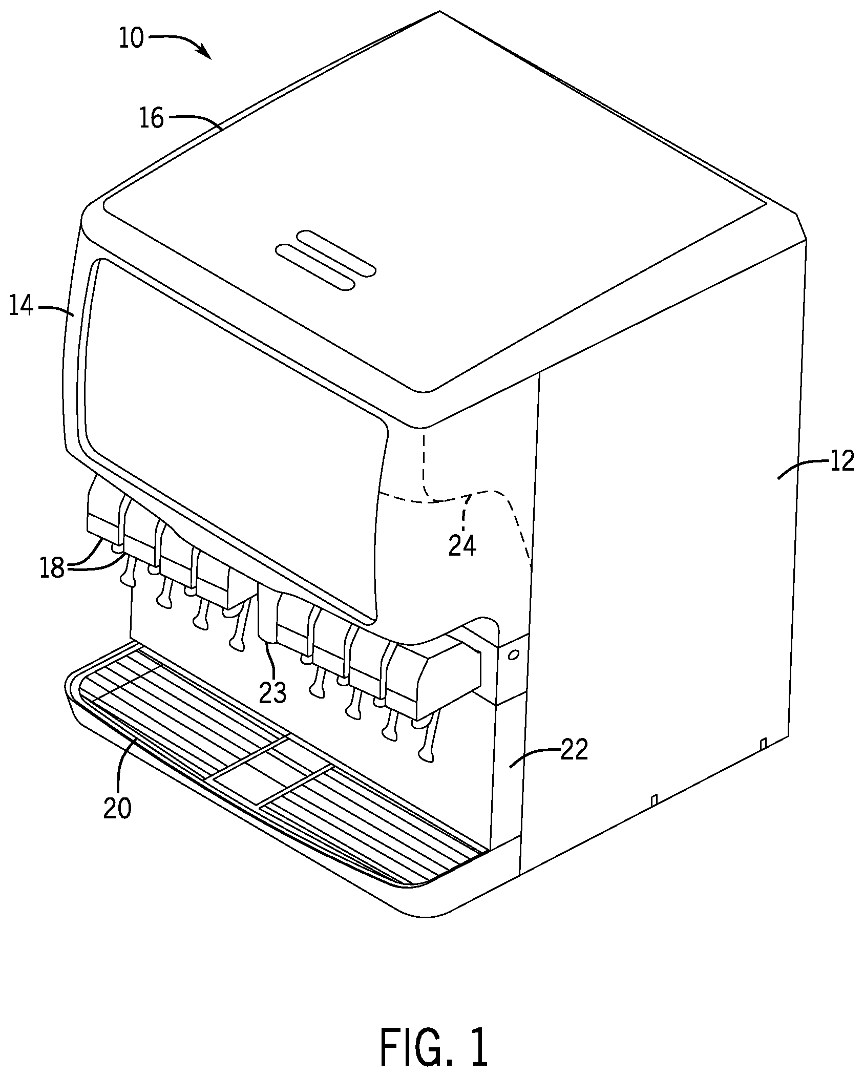 Patent US12612296 Figure 1 – Cold plate prechill circuit