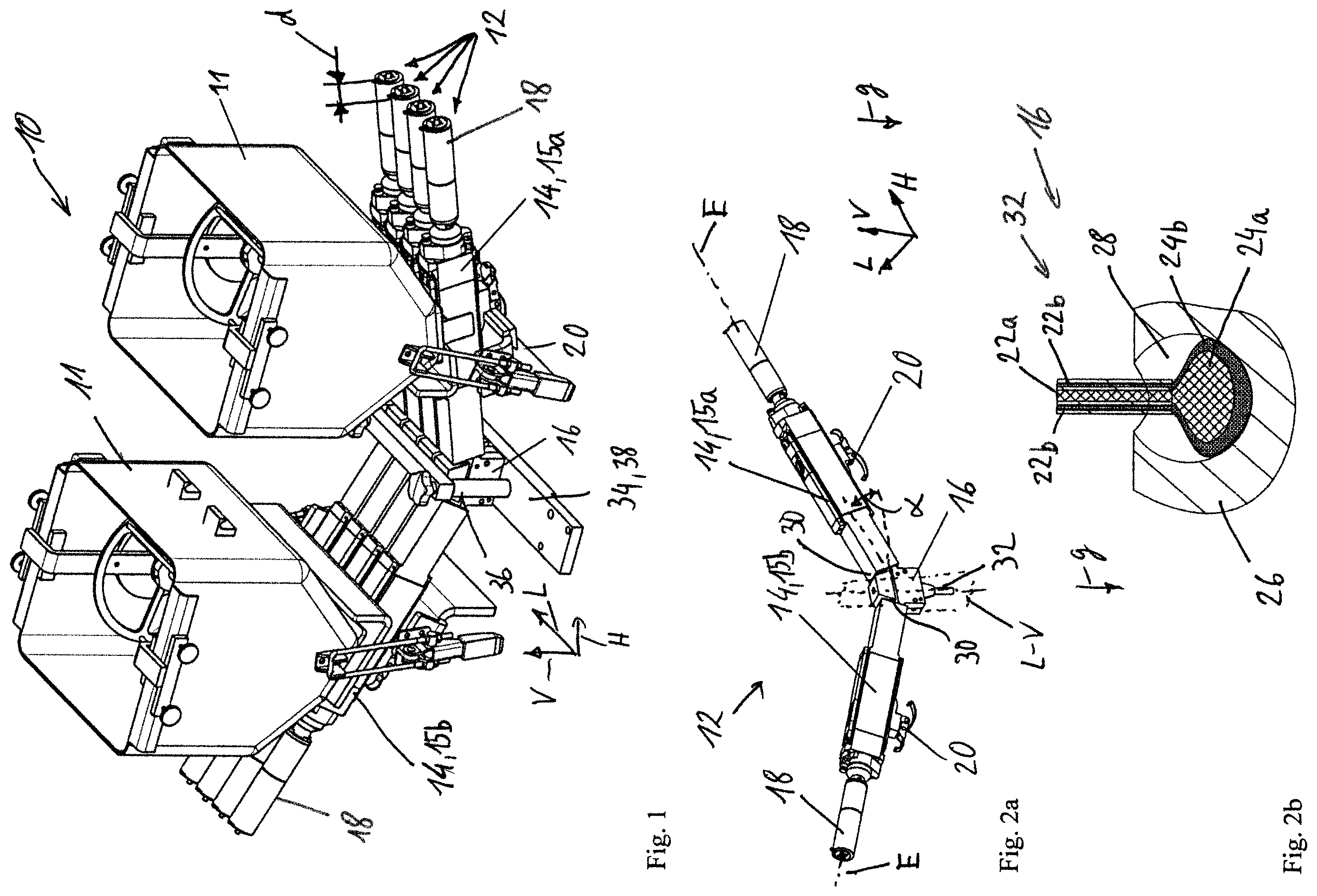 Patent US12612297 Figure 1 – Metering machine for filling free-flowing media into cavities