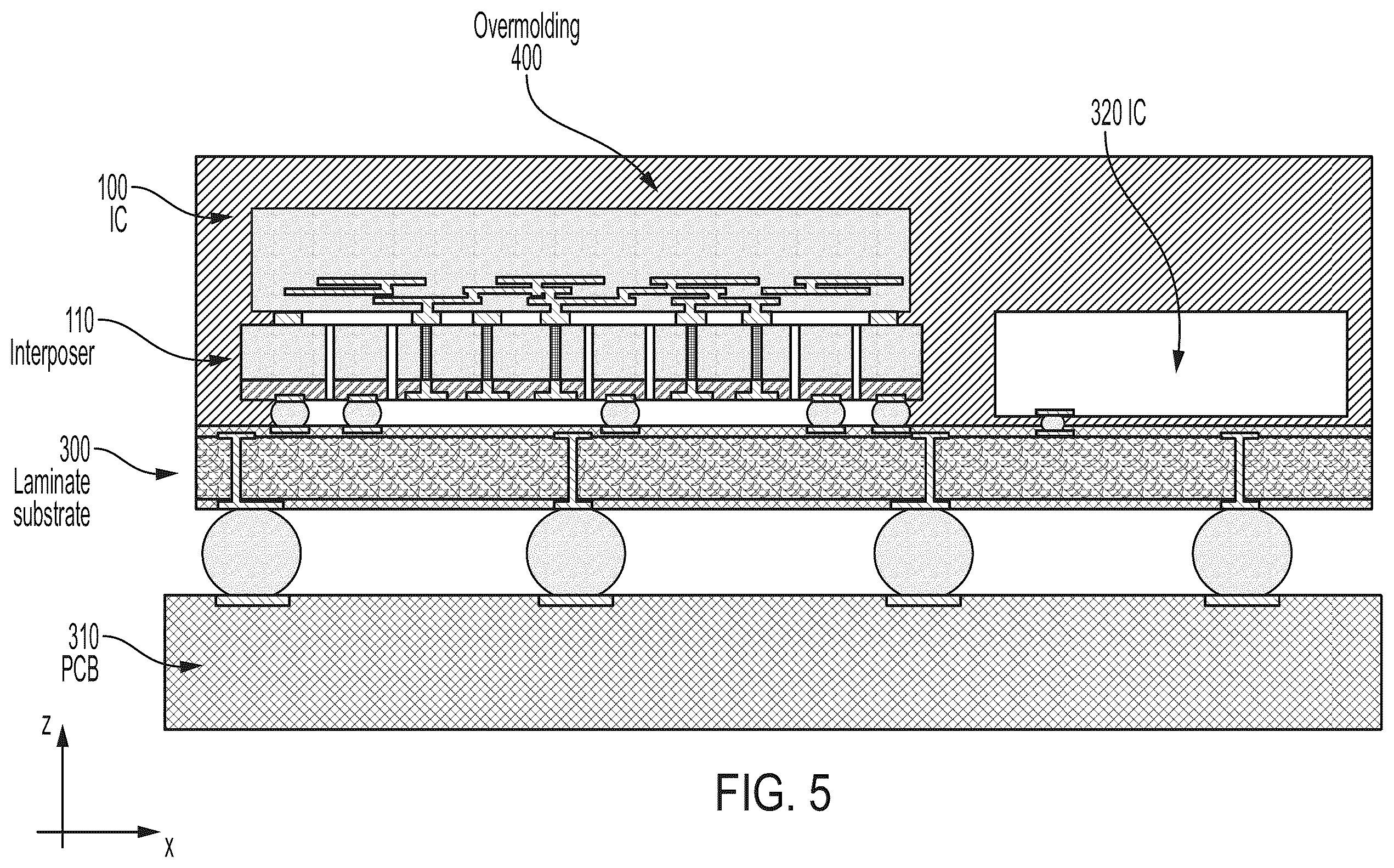 Patent US12612303 Figure 8 – Stress isolation for integrated circuit package integration