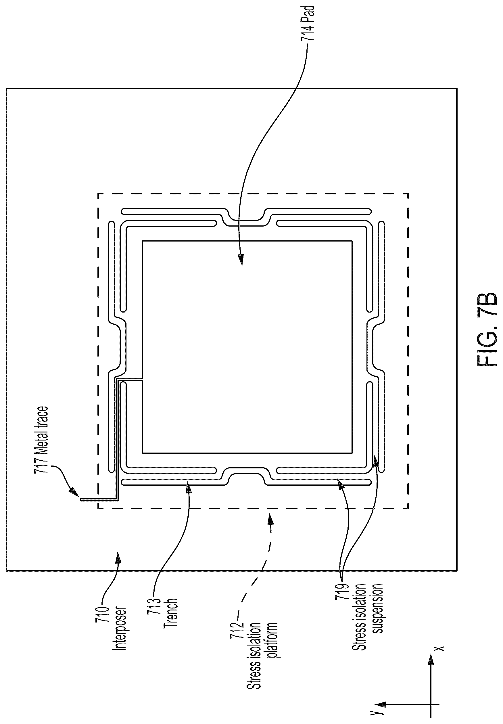 Patent US12612303 Figure 11 – Stress isolation for integrated circuit package integration